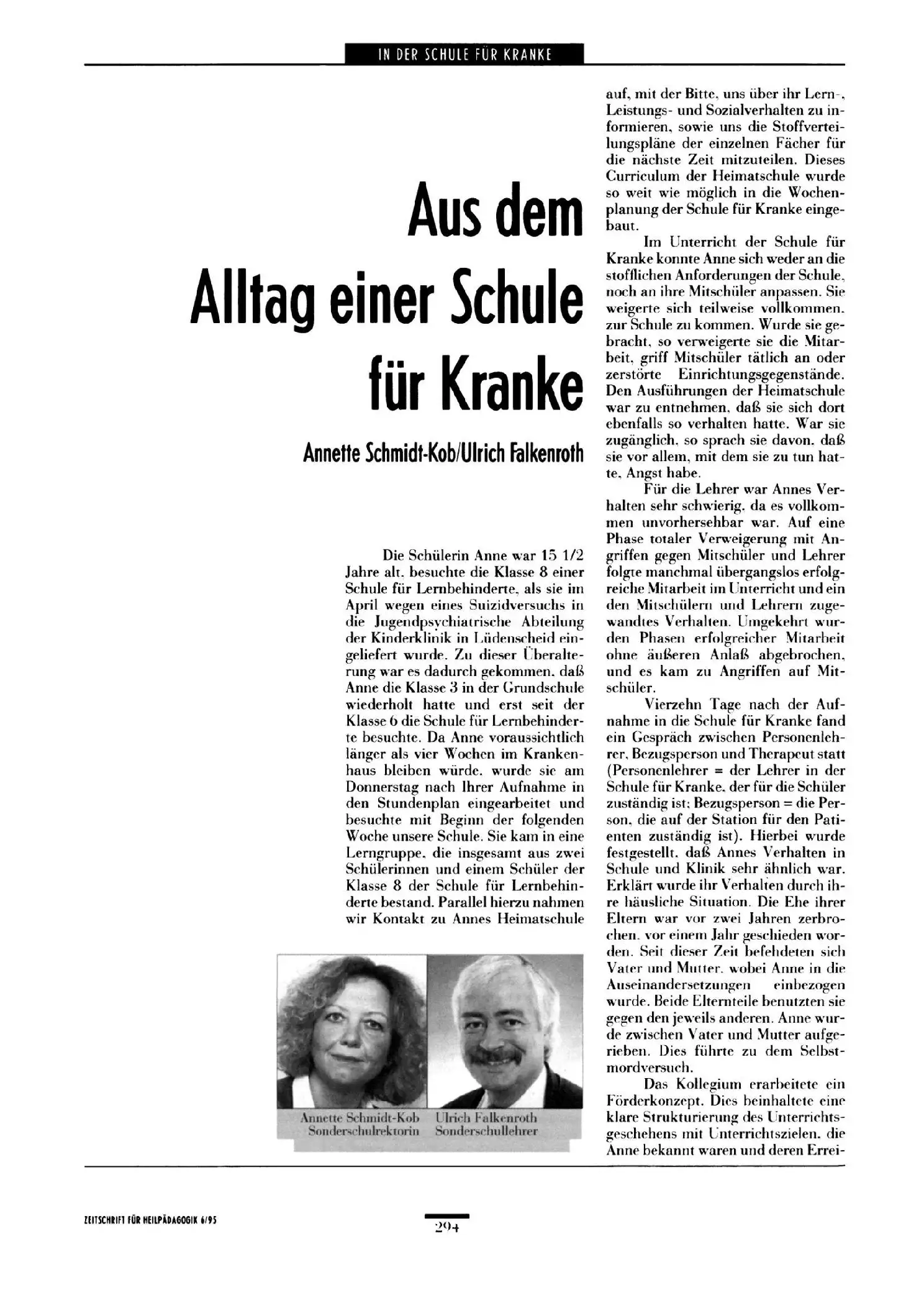 Zeitschrift für Heilpädagogik Artikel