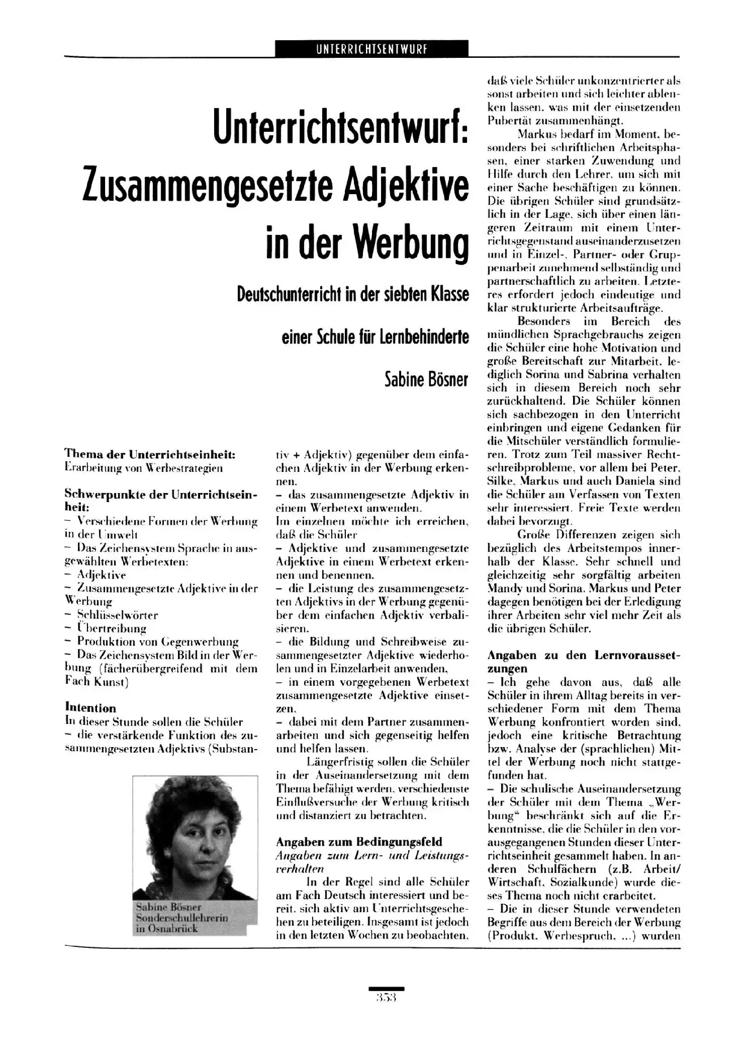 Zeitschrift für Heilpädagogik Artikel