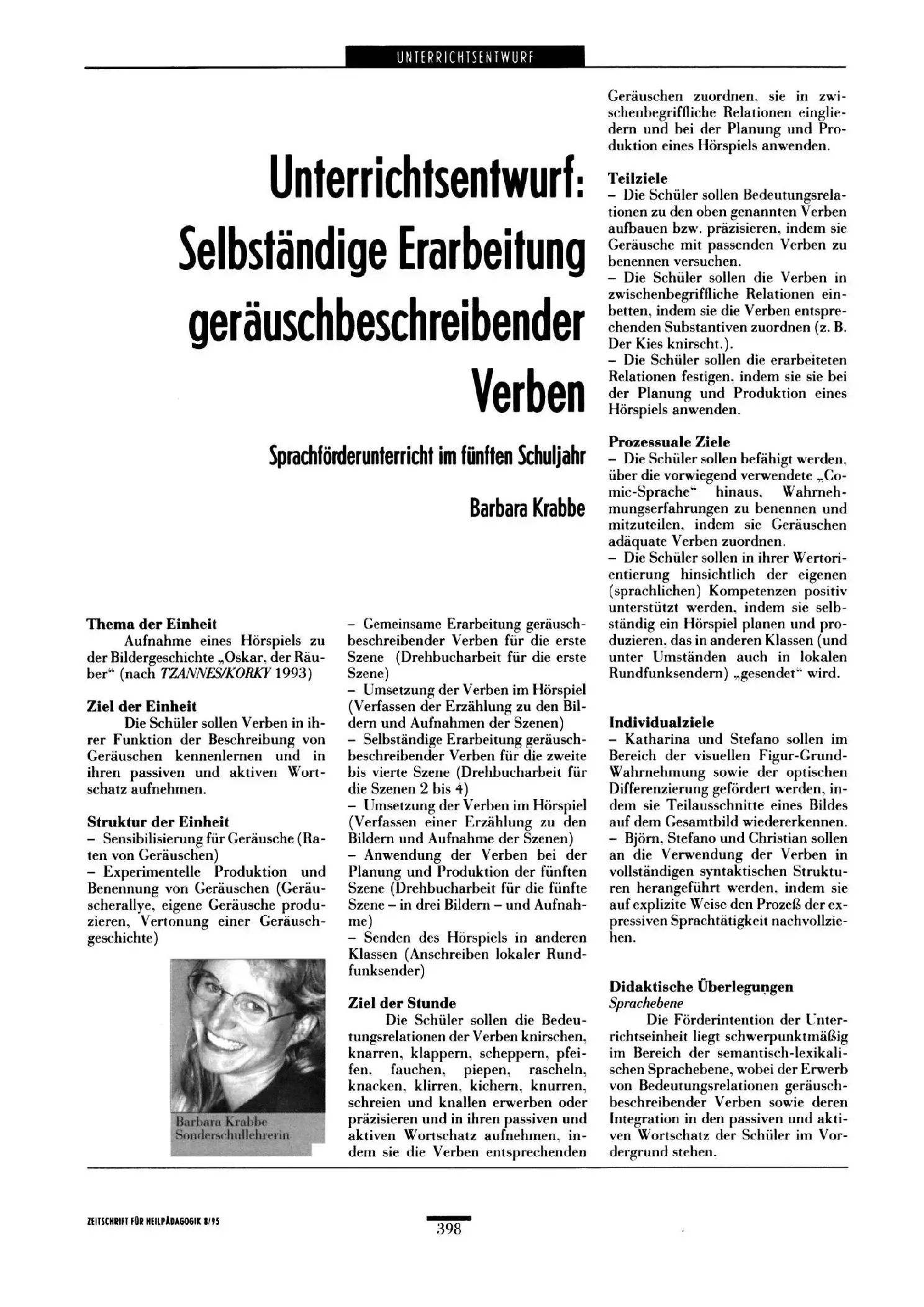 Zeitschrift für Heilpädagogik Artikel