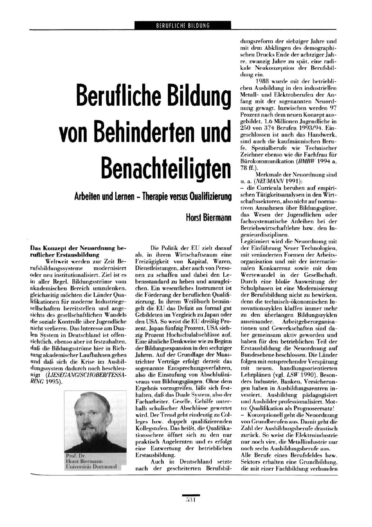 Zeitschrift für Heilpädagogik Artikel