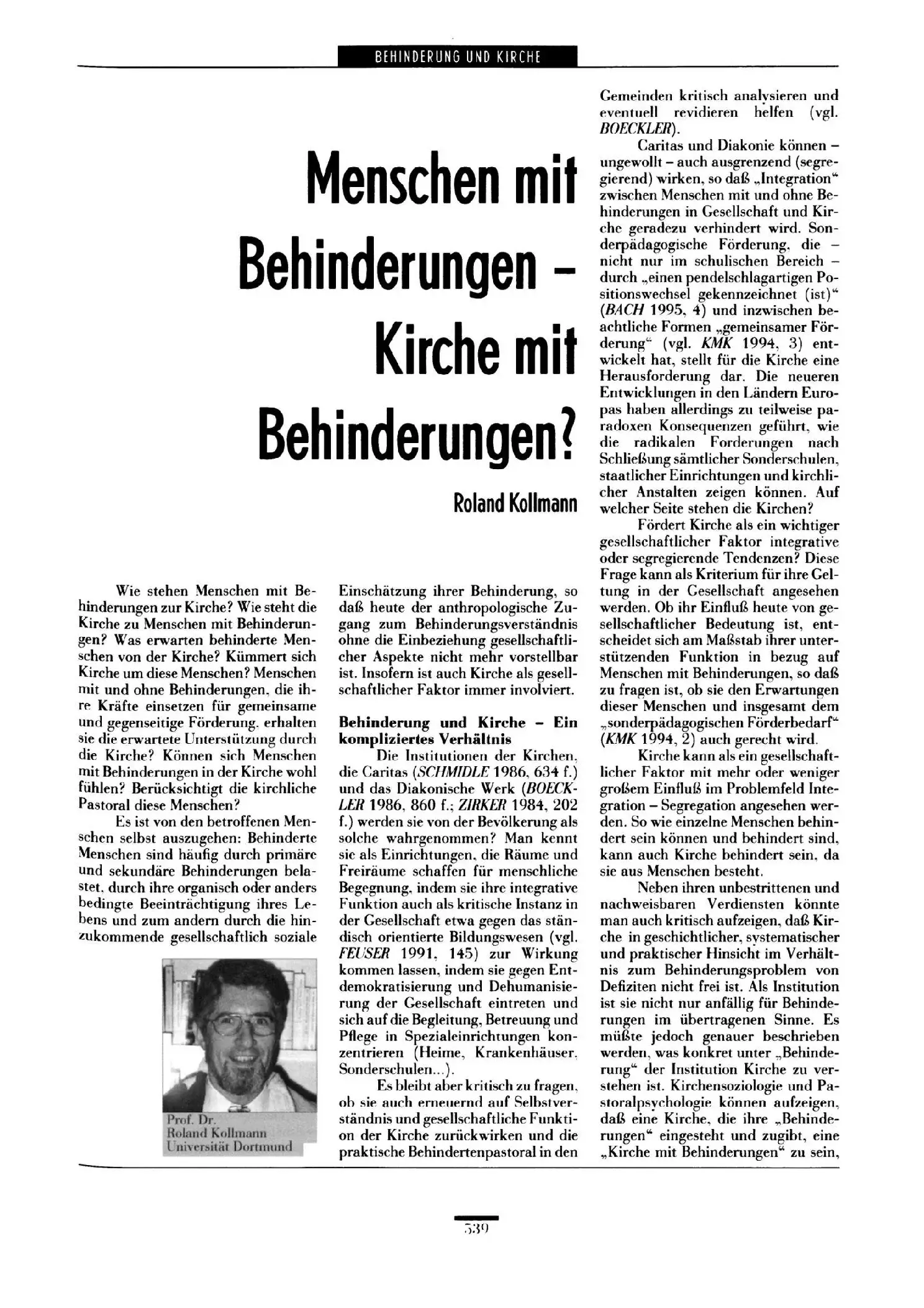 Zeitschrift für Heilpädagogik Artikel