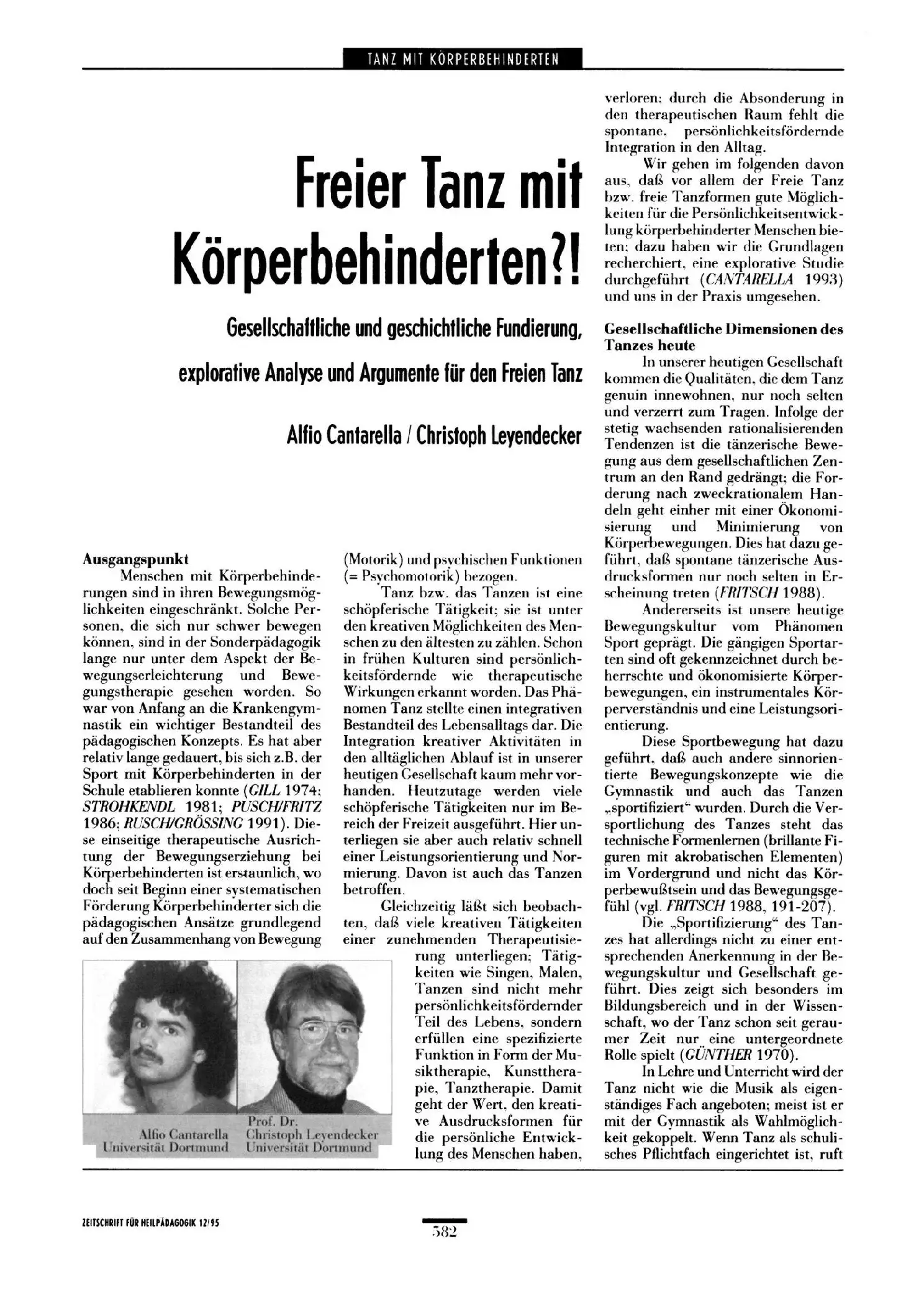 Zeitschrift für Heilpädagogik Artikel