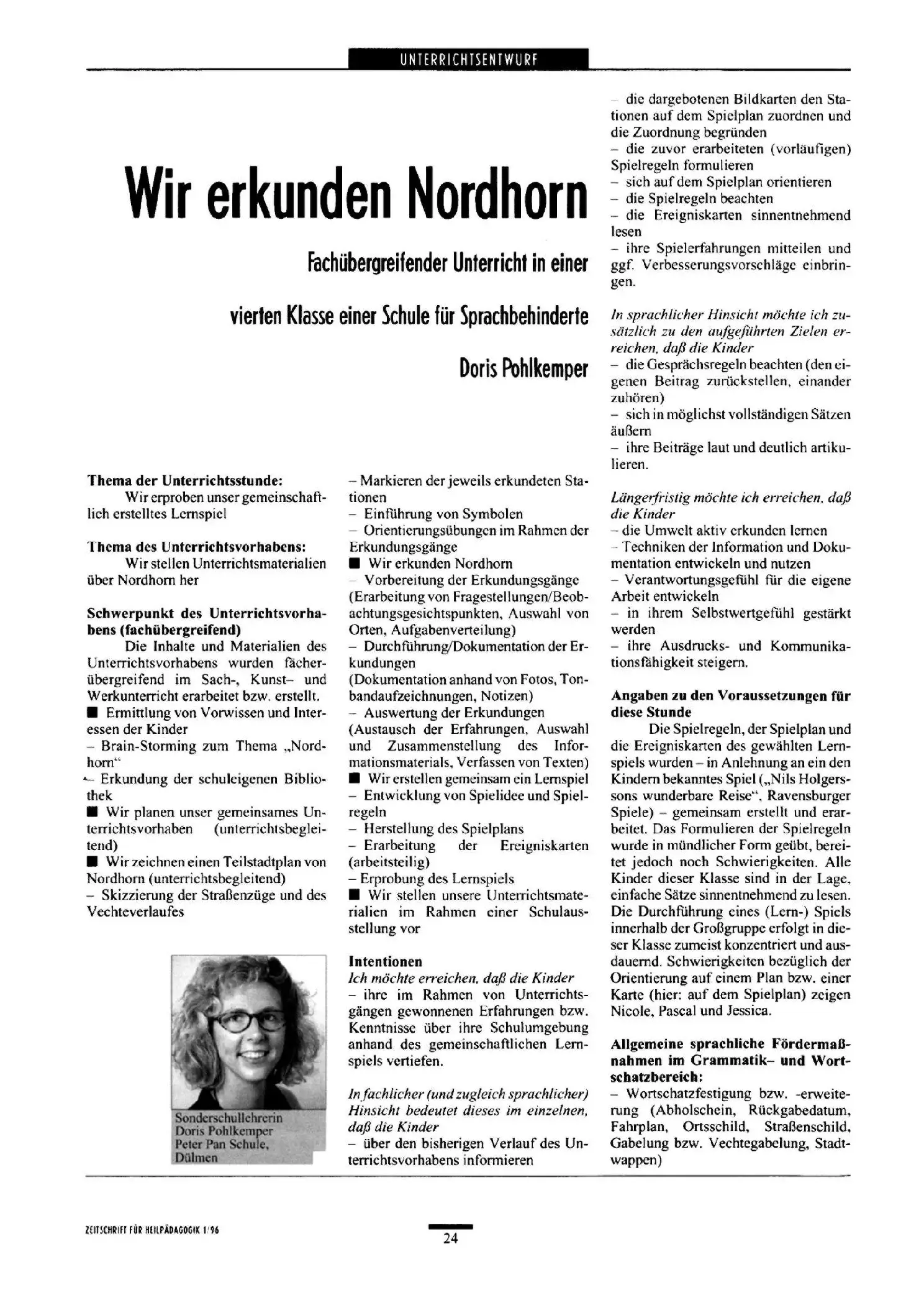 Zeitschrift für Heilpädagogik Artikel