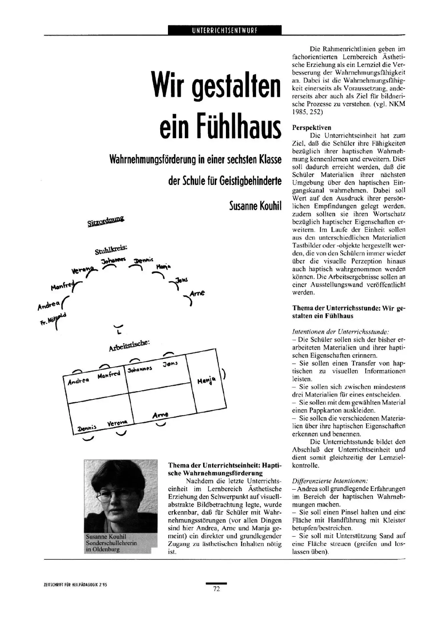 Zeitschrift für Heilpädagogik Artikel