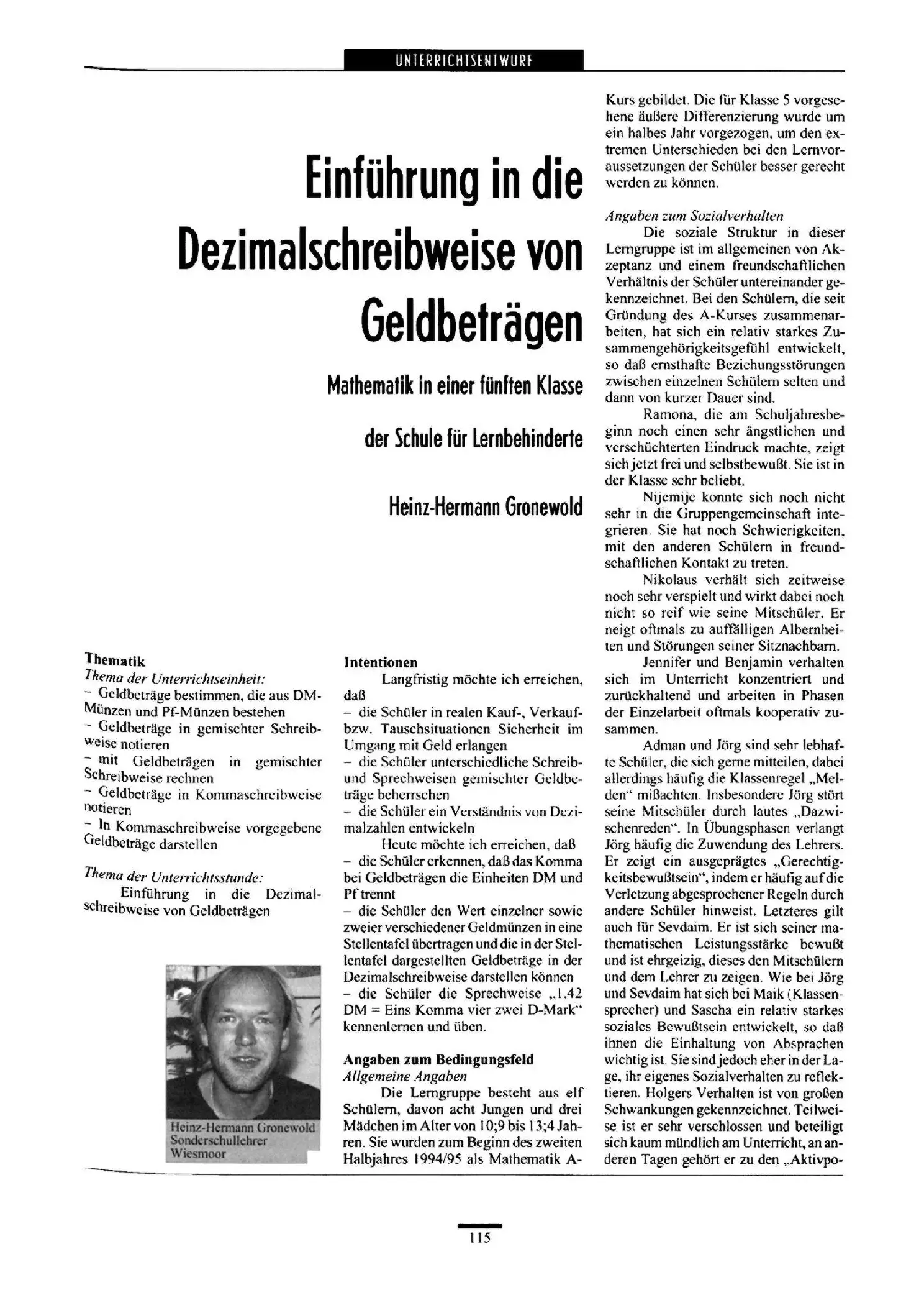 Zeitschrift für Heilpädagogik Artikel