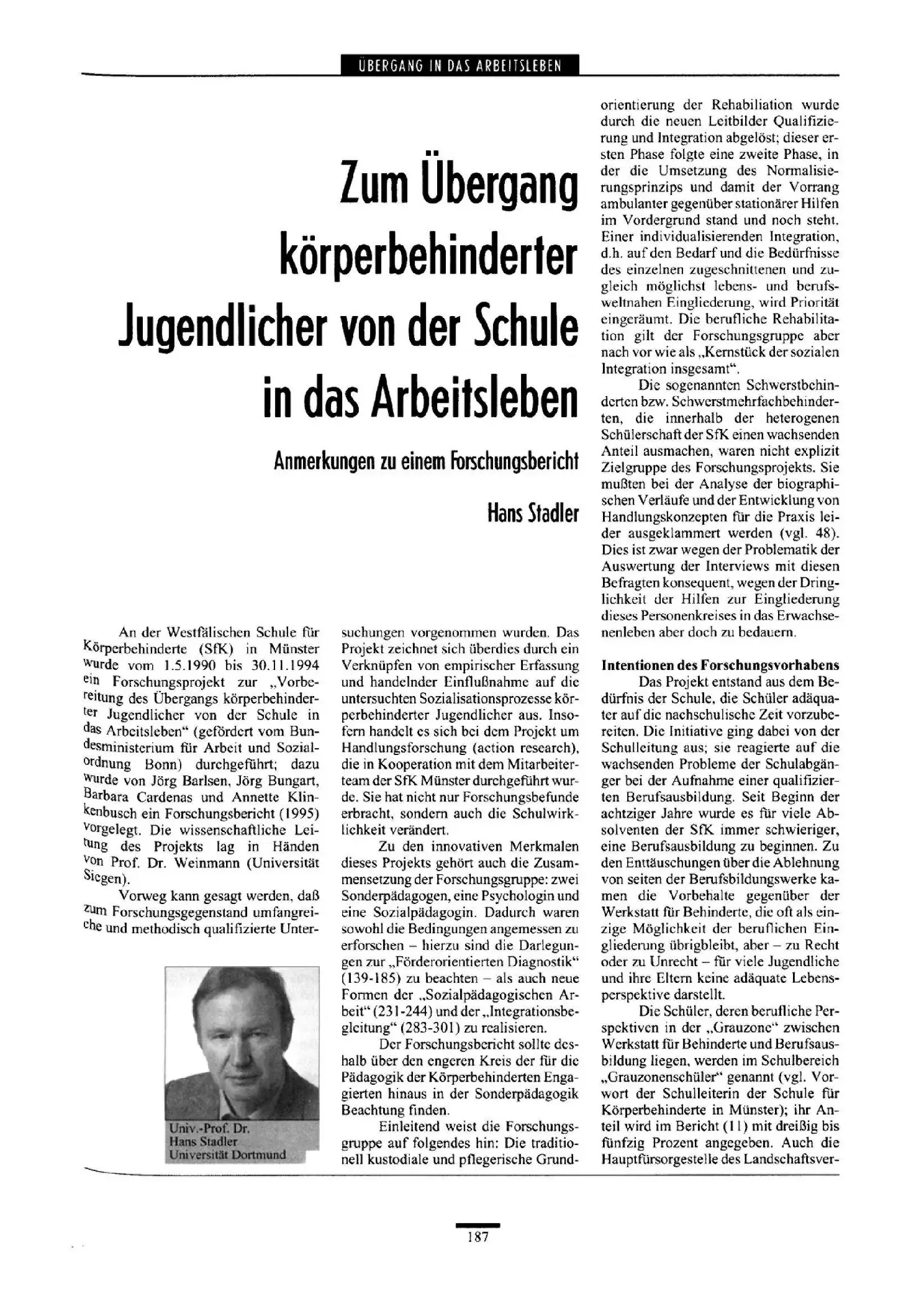 Zeitschrift für Heilpädagogik Artikel