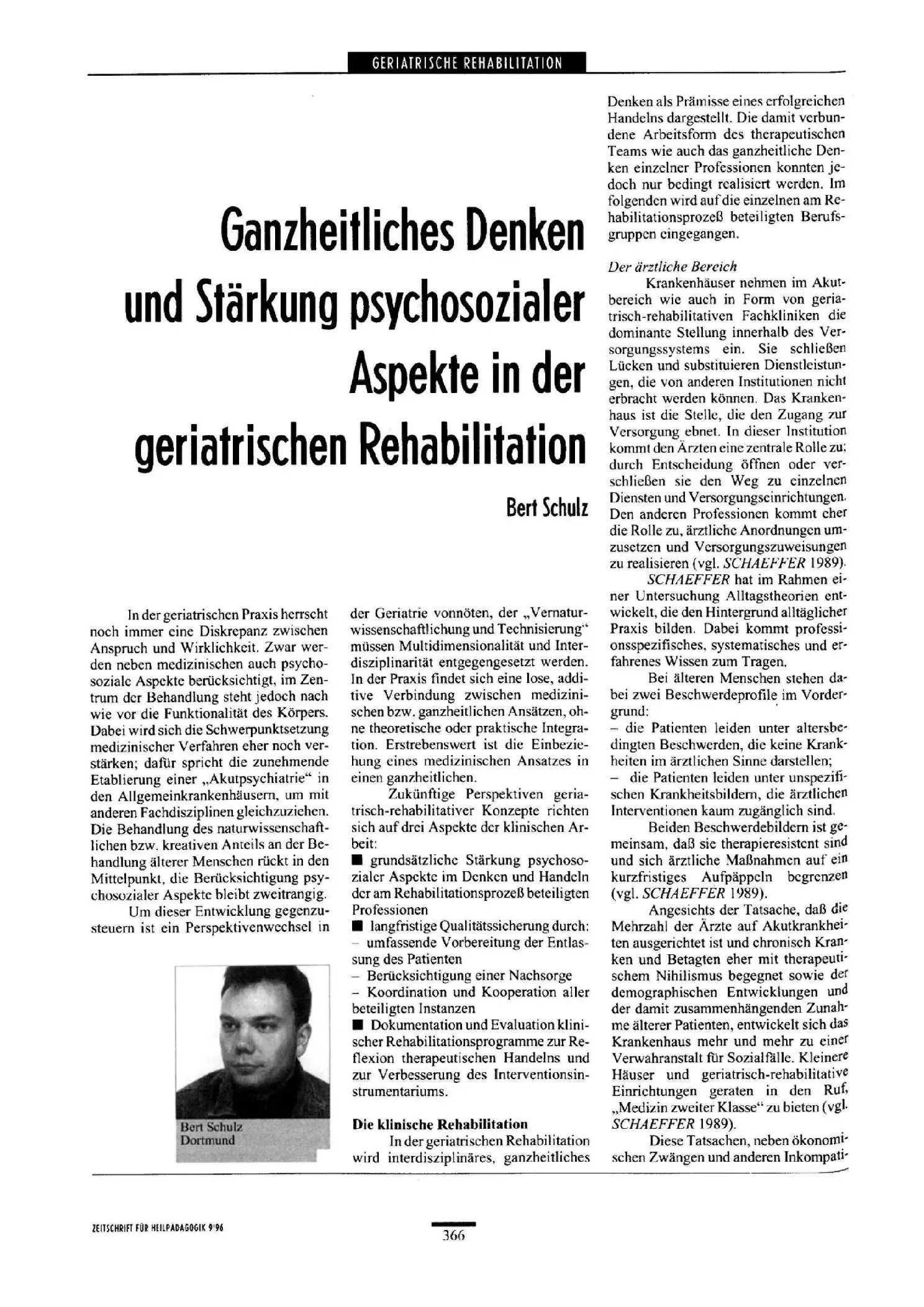 Zeitschrift für Heilpädagogik Artikel