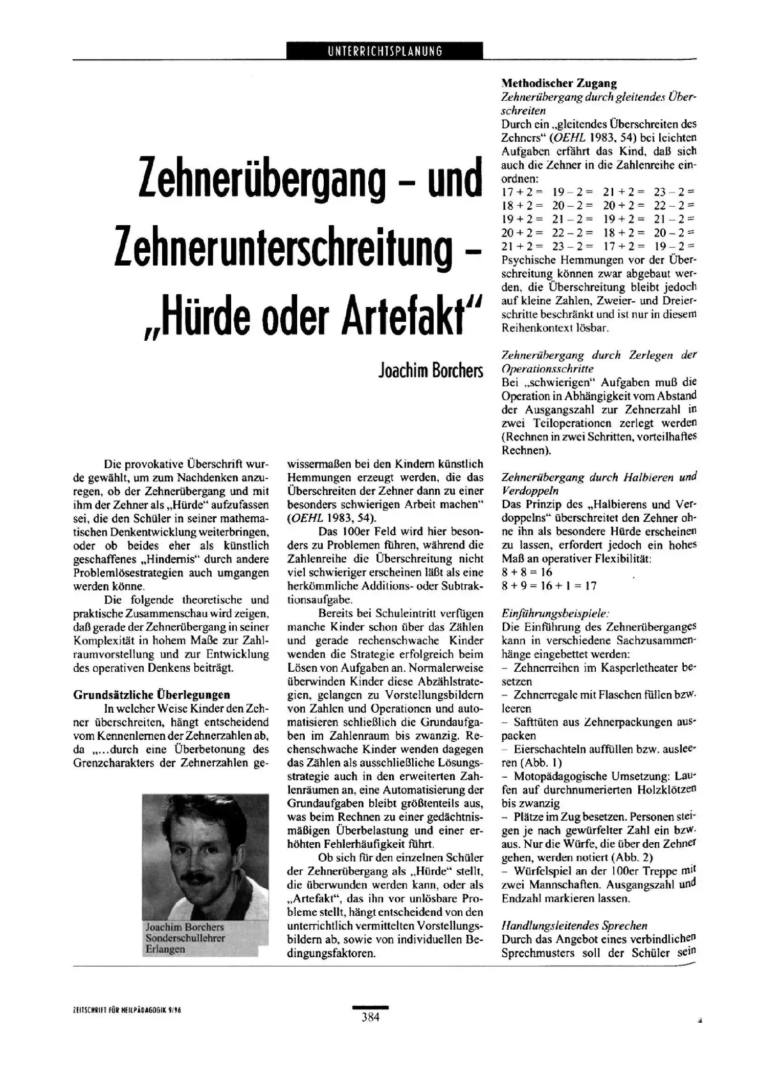 Zeitschrift für Heilpädagogik Artikel