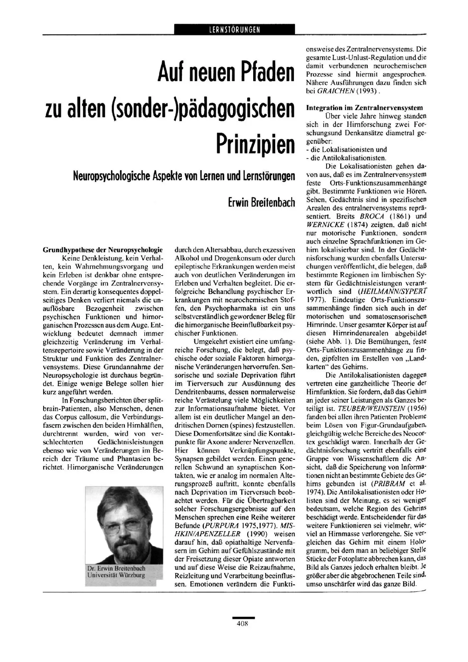 Zeitschrift für Heilpädagogik Artikel