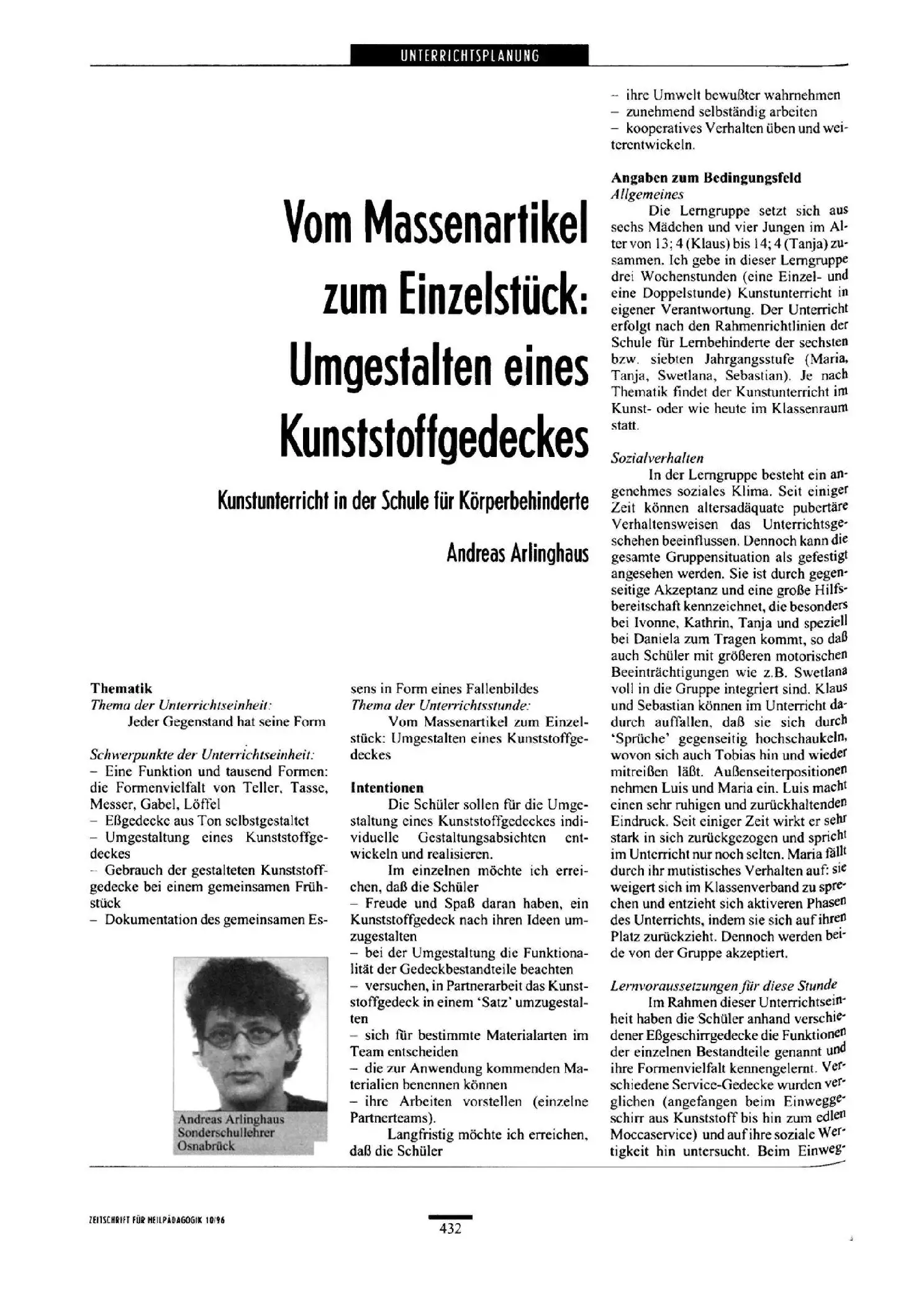 Zeitschrift für Heilpädagogik Artikel