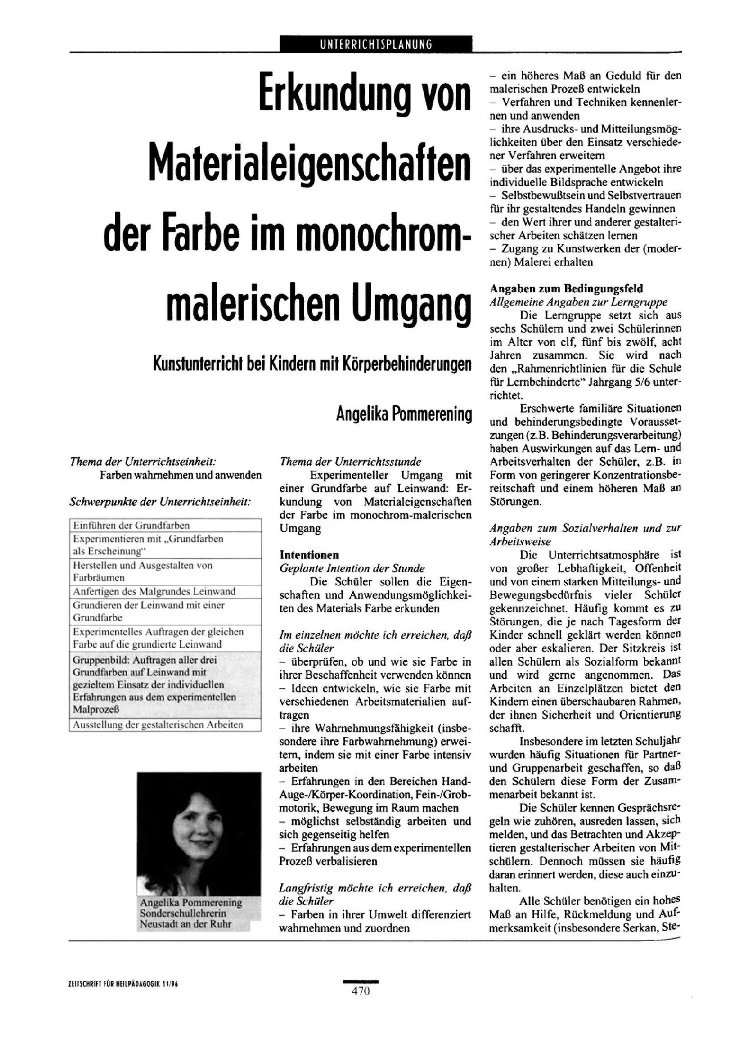 Zeitschrift für Heilpädagogik Artikel