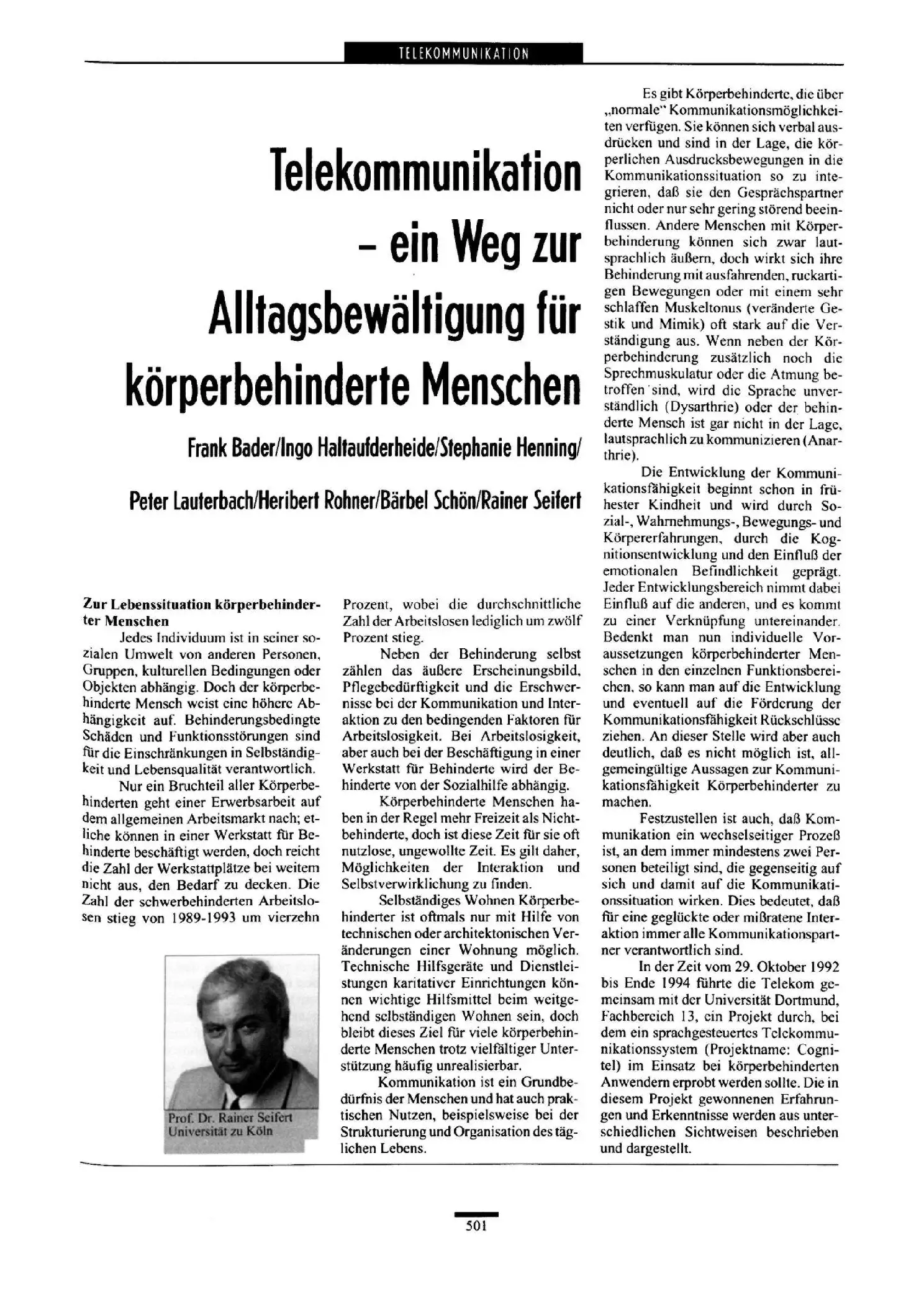 Zeitschrift für Heilpädagogik Artikel