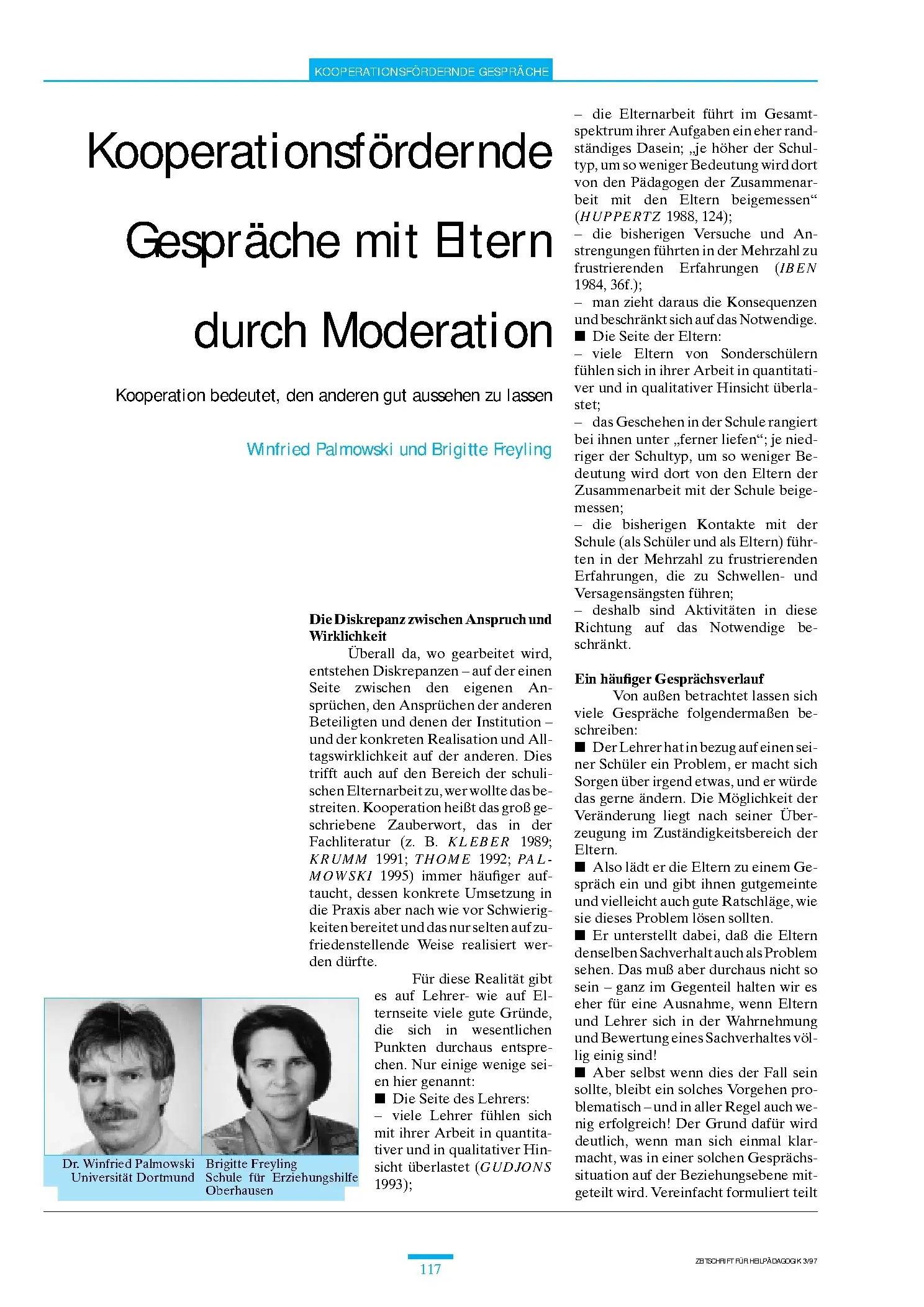 Zeitschrift für Heilpädagogik Artikel