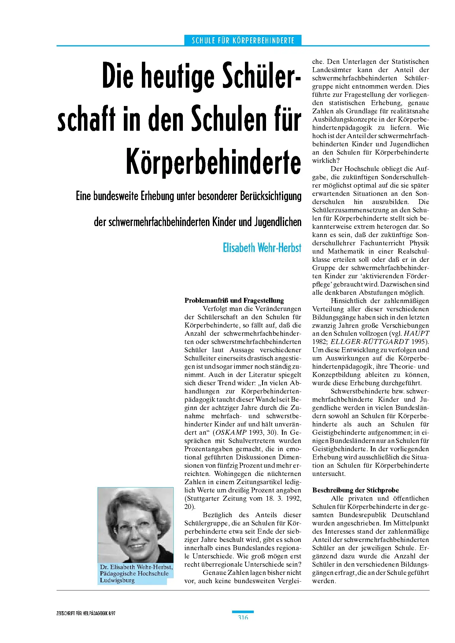 Zeitschrift für Heilpädagogik Artikel