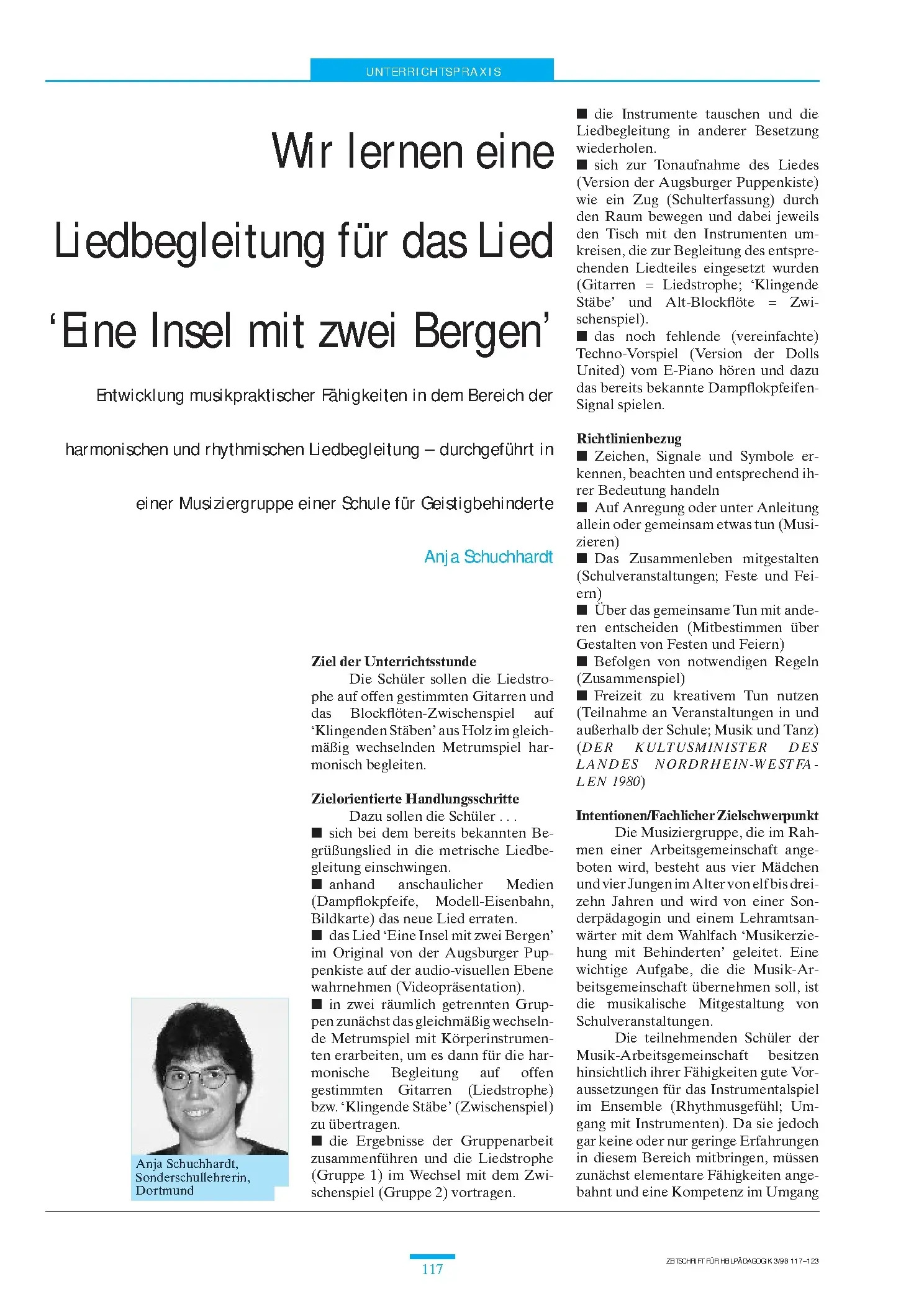 Zeitschrift für Heilpädagogik Artikel