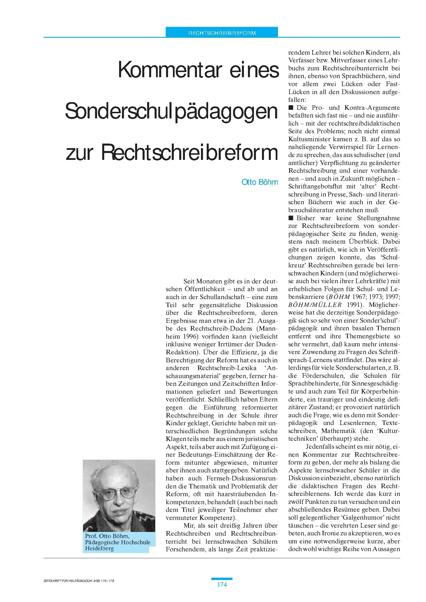 Zeitschrift für Heilpädagogik Artikel