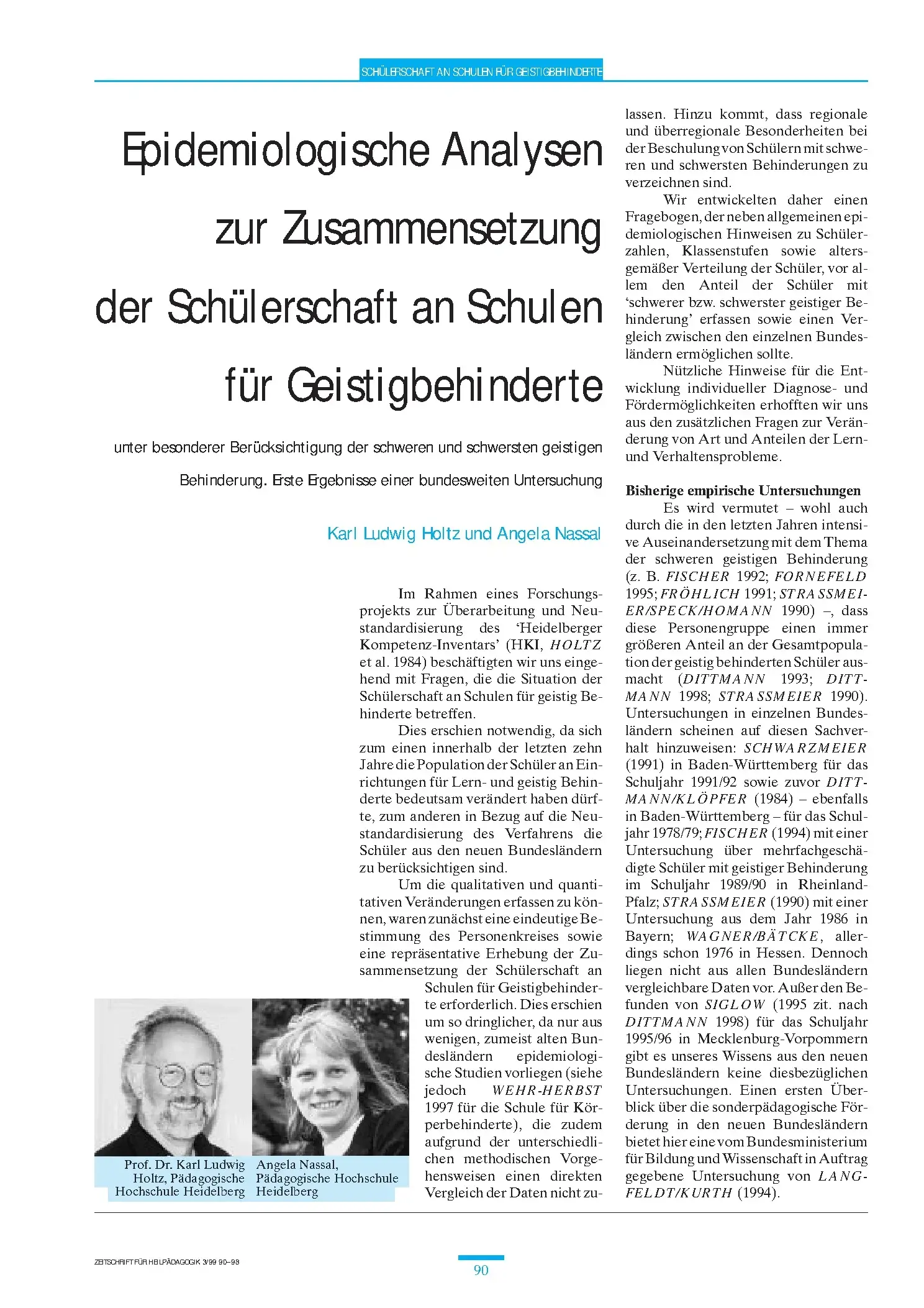 Zeitschrift für Heilpädagogik Artikel