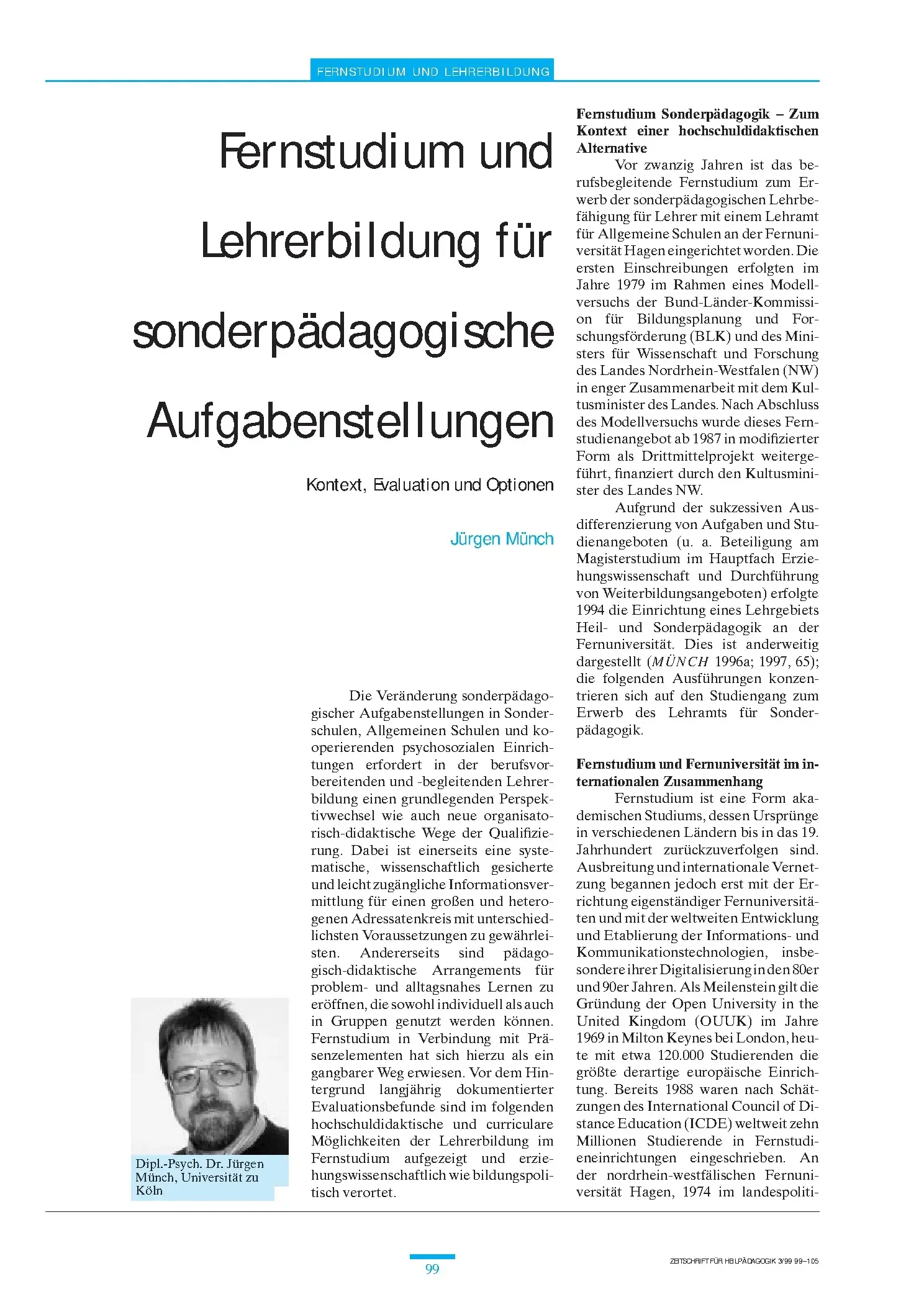 Zeitschrift für Heilpädagogik Artikel