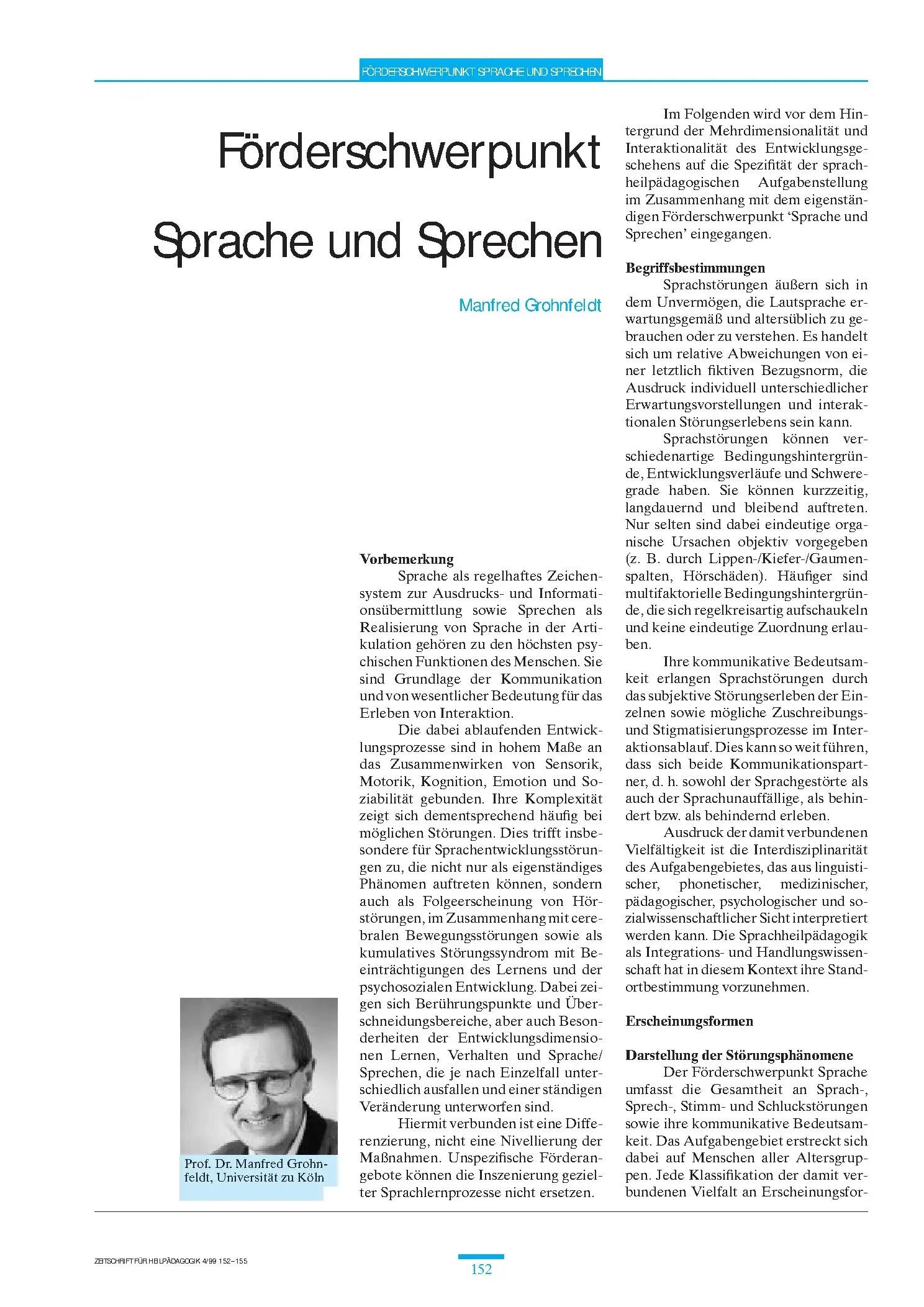 Zeitschrift für Heilpädagogik Artikel