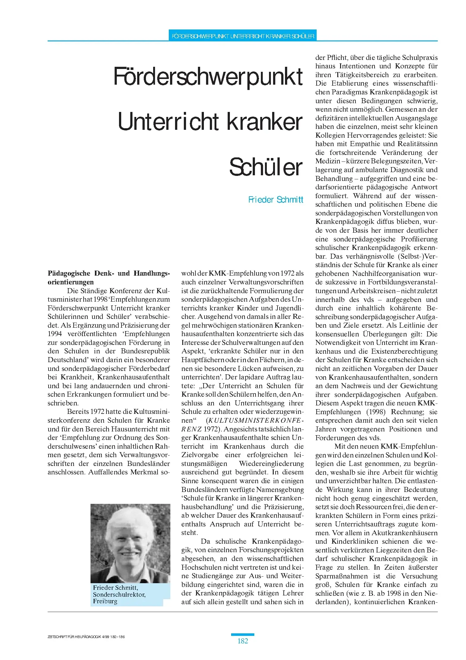 Zeitschrift für Heilpädagogik Artikel