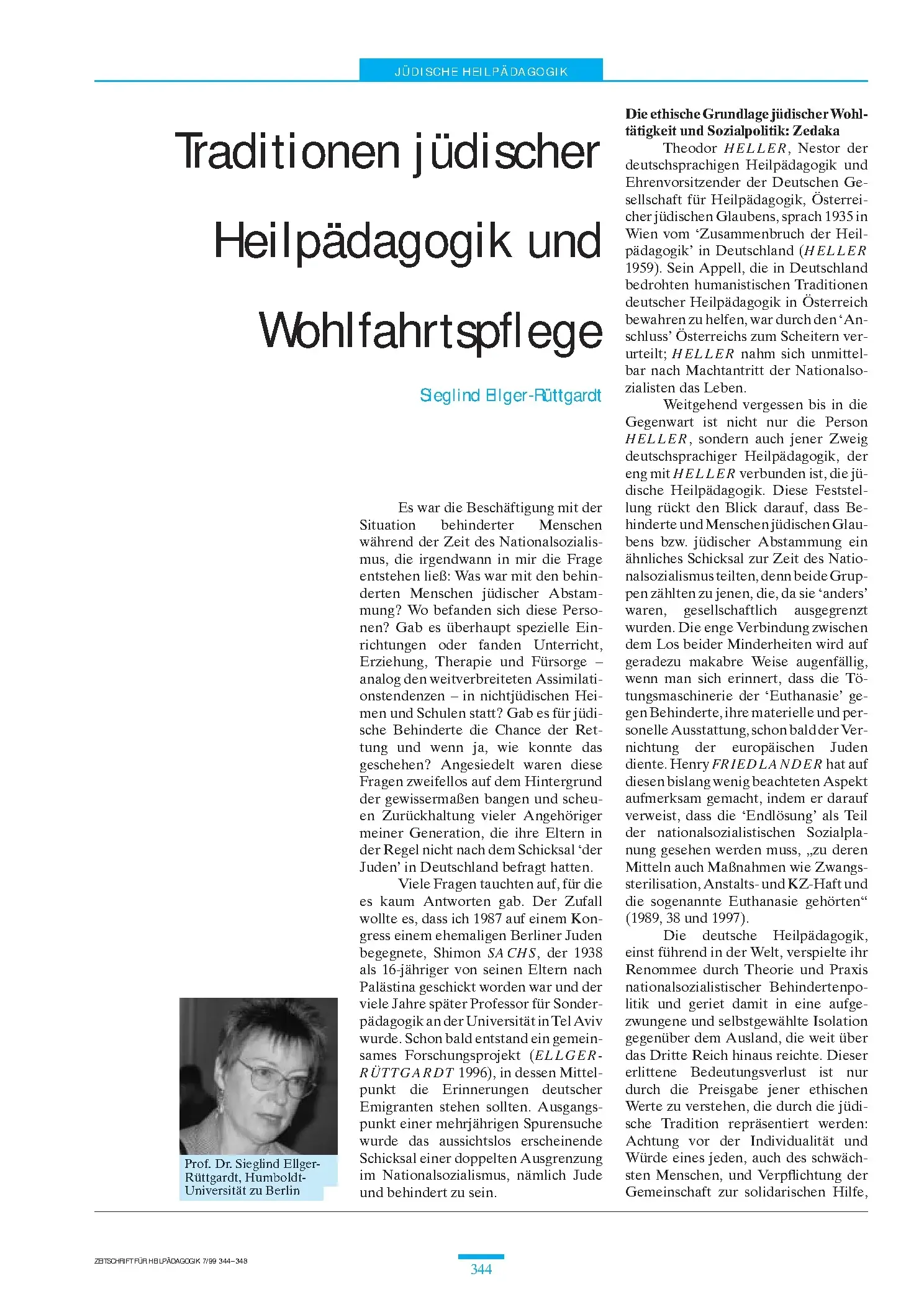 Zeitschrift für Heilpädagogik Artikel