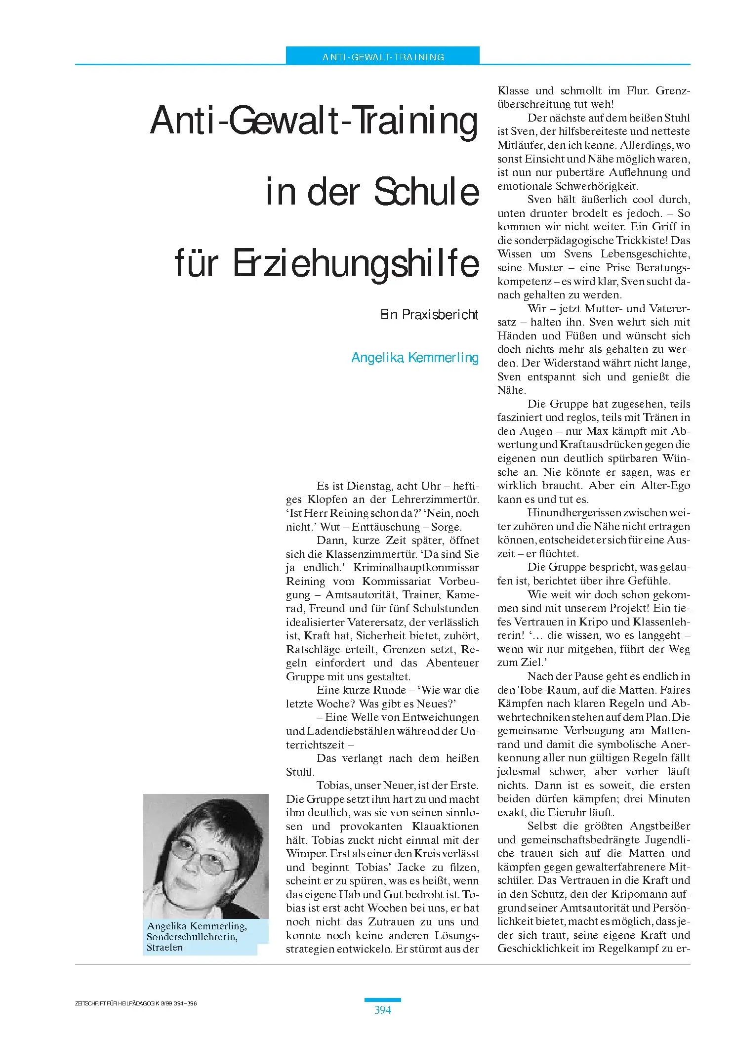 Zeitschrift für Heilpädagogik Artikel