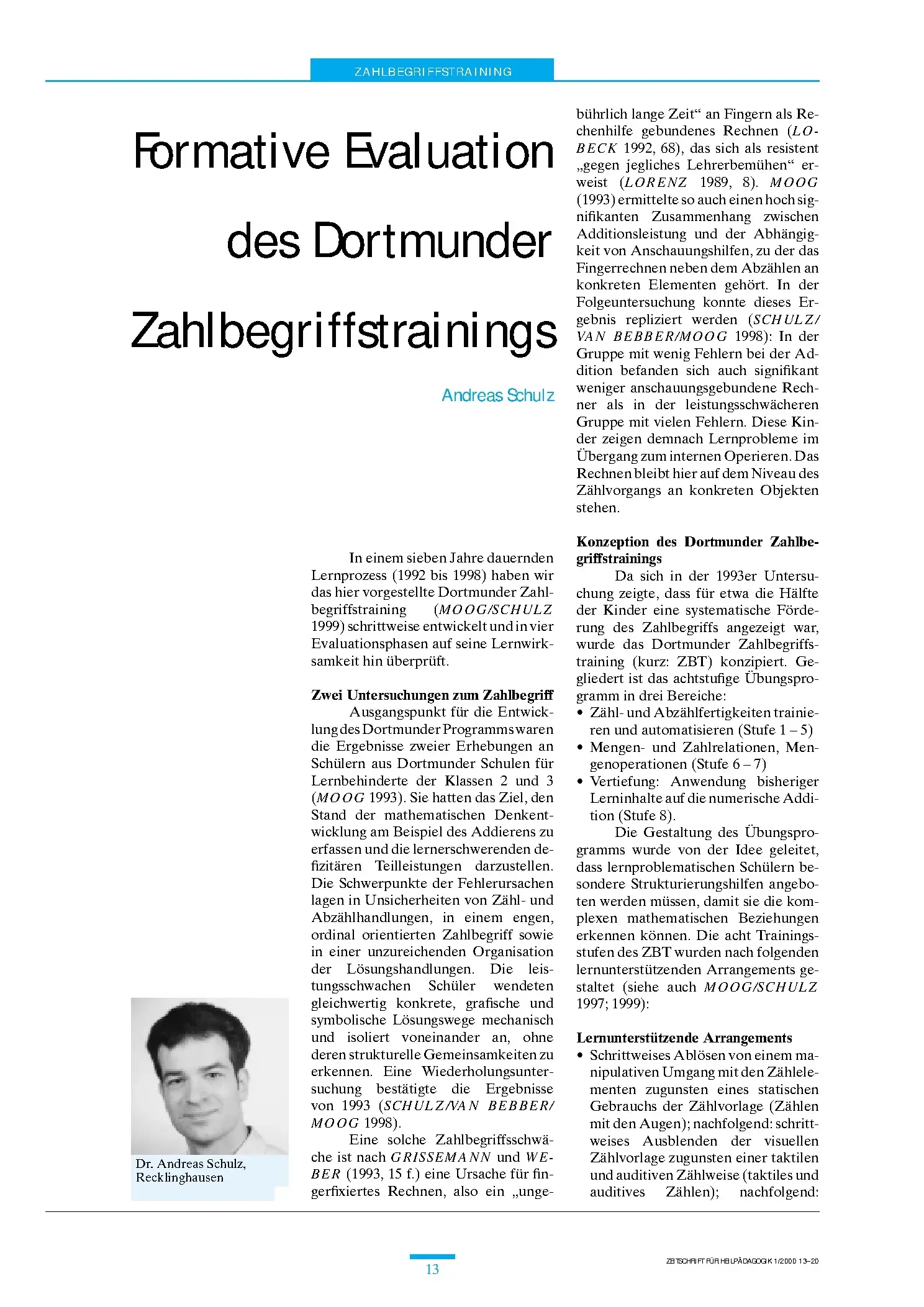 Zeitschrift für Heilpädagogik Artikel