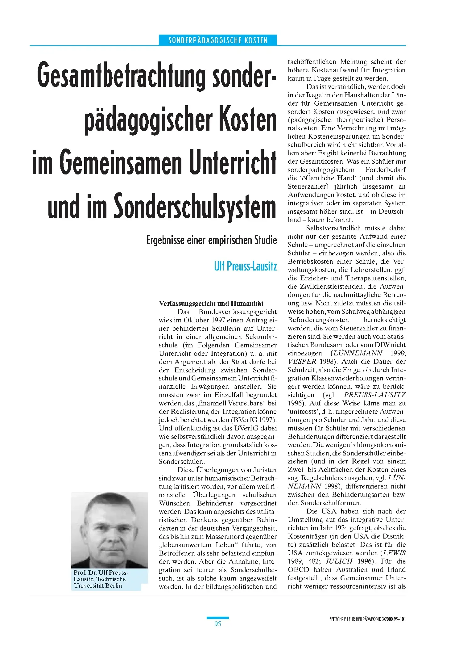 Zeitschrift für Heilpädagogik Artikel