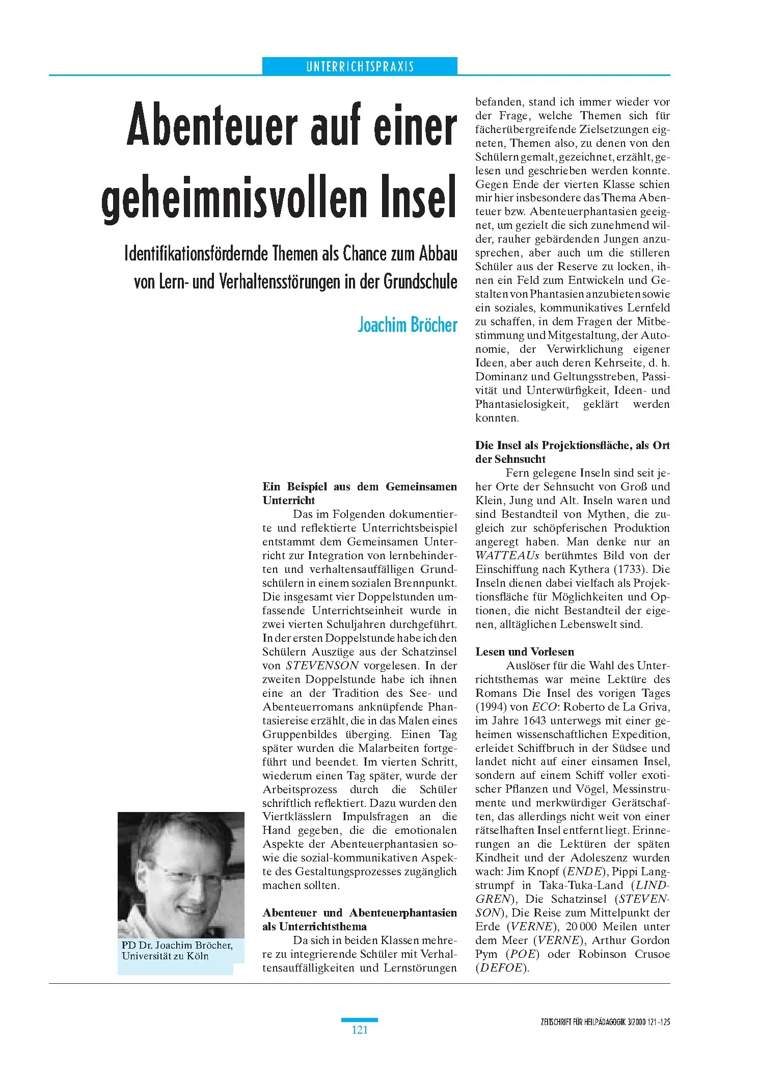 Zeitschrift für Heilpädagogik Artikel