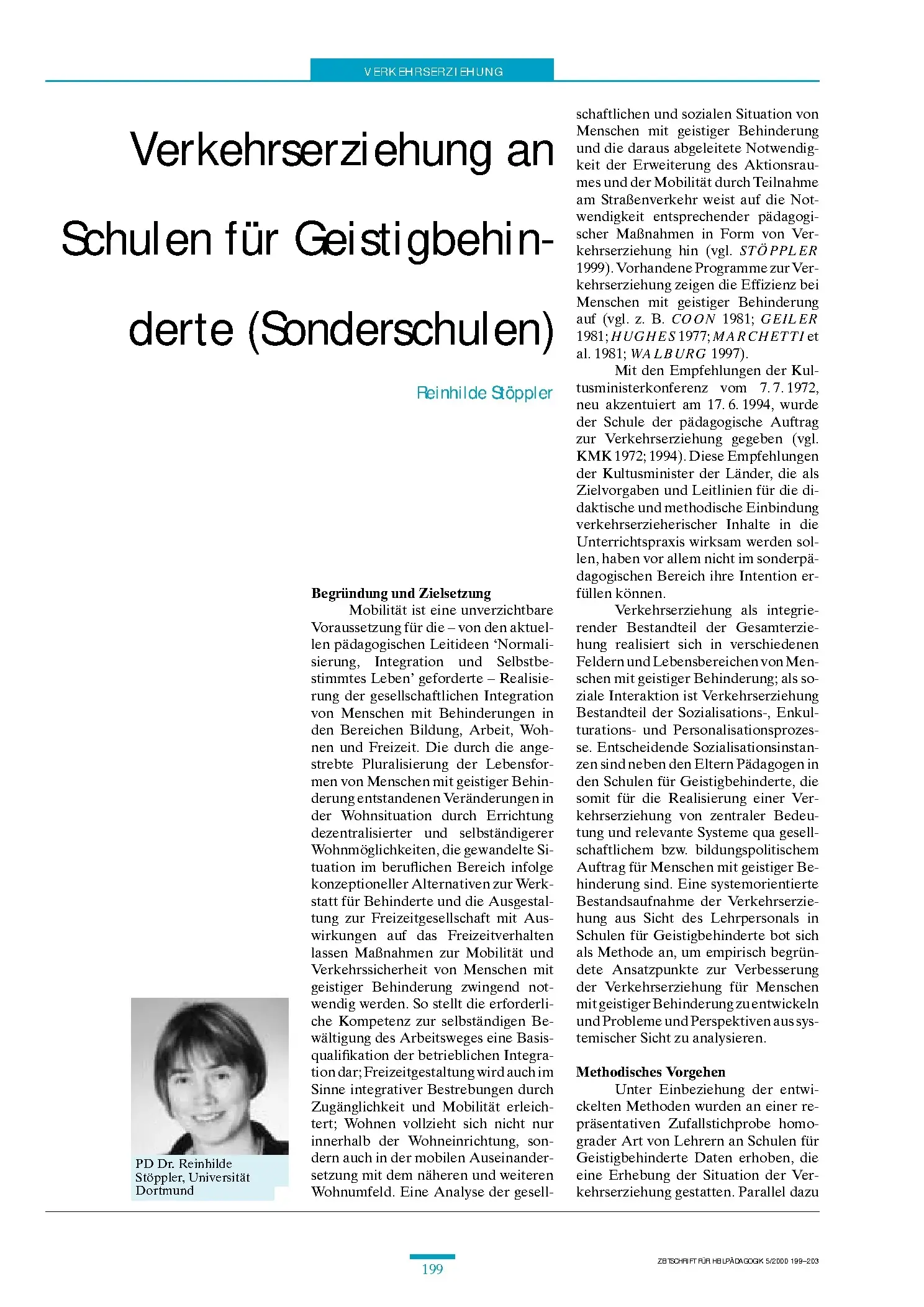 Zeitschrift für Heilpädagogik Artikel