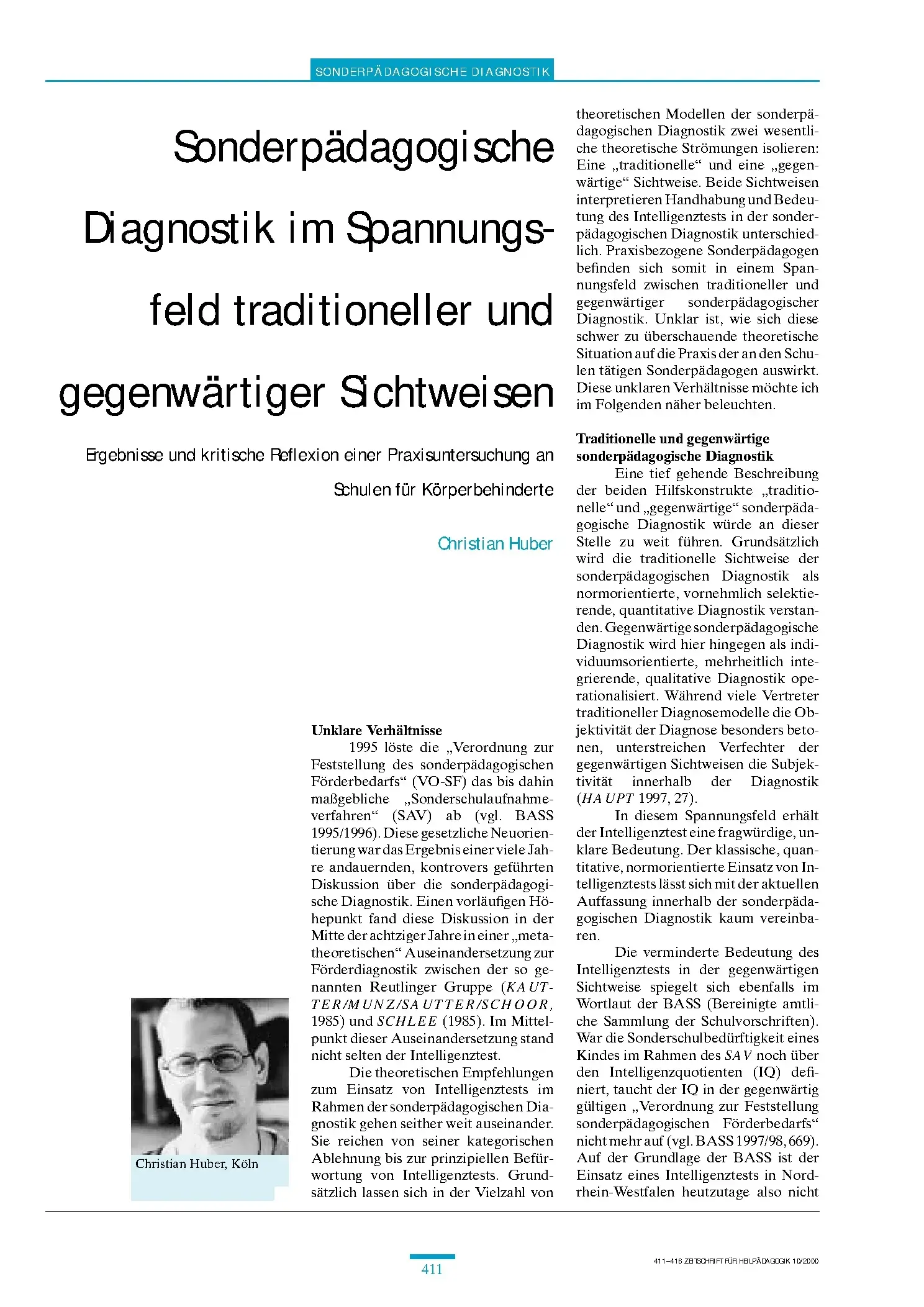 Zeitschrift für Heilpädagogik Artikel