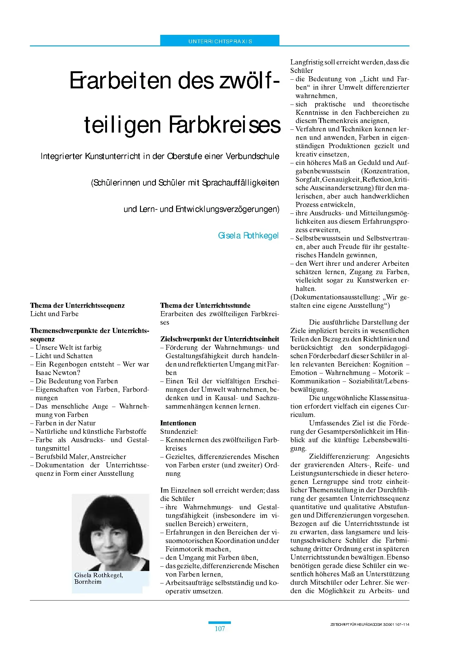 Zeitschrift für Heilpädagogik Artikel