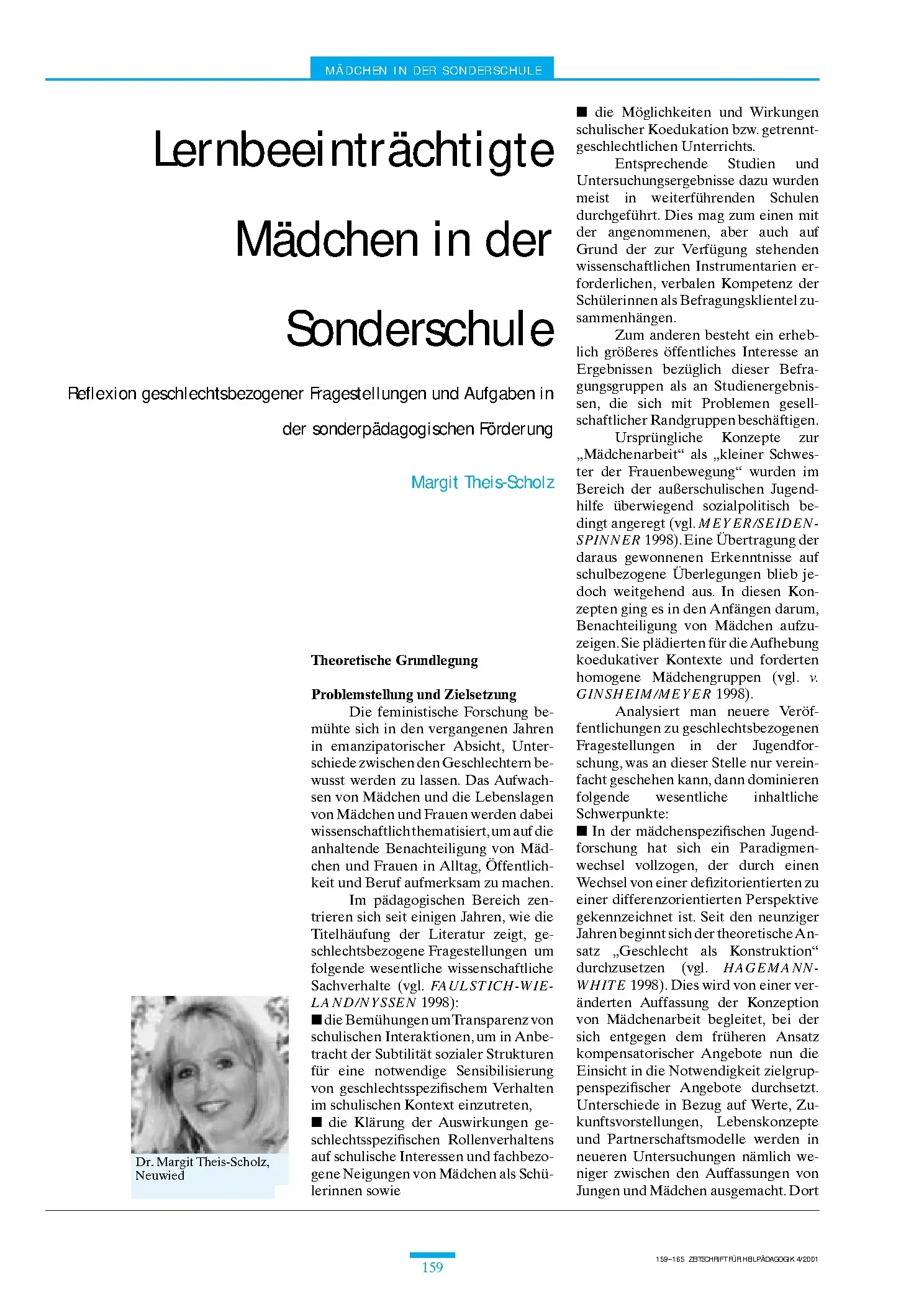 Zeitschrift für Heilpädagogik Artikel