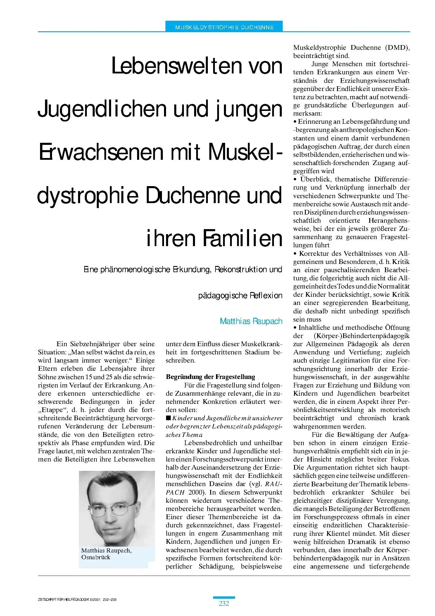 Zeitschrift für Heilpädagogik Artikel