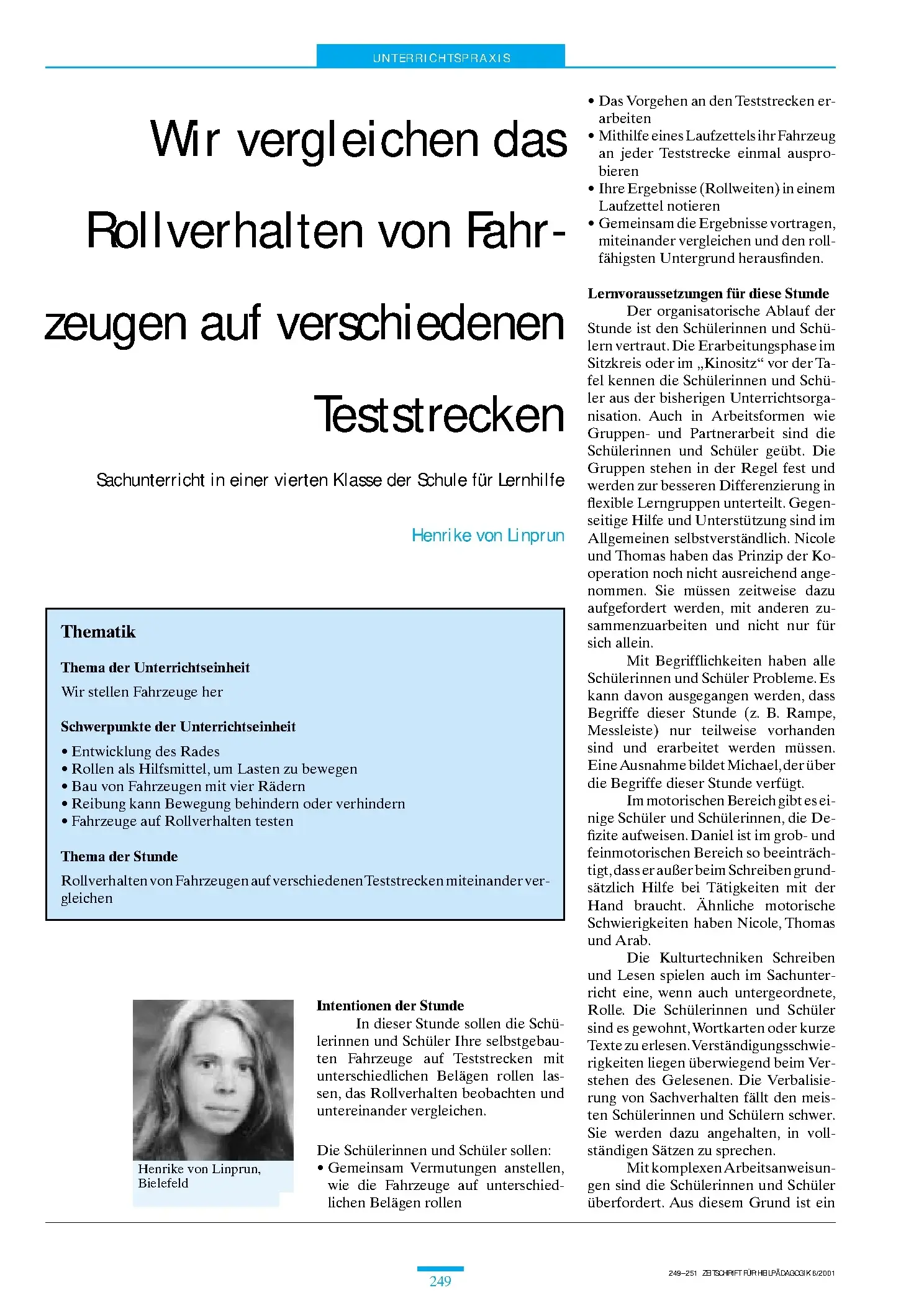 Zeitschrift für Heilpädagogik Artikel