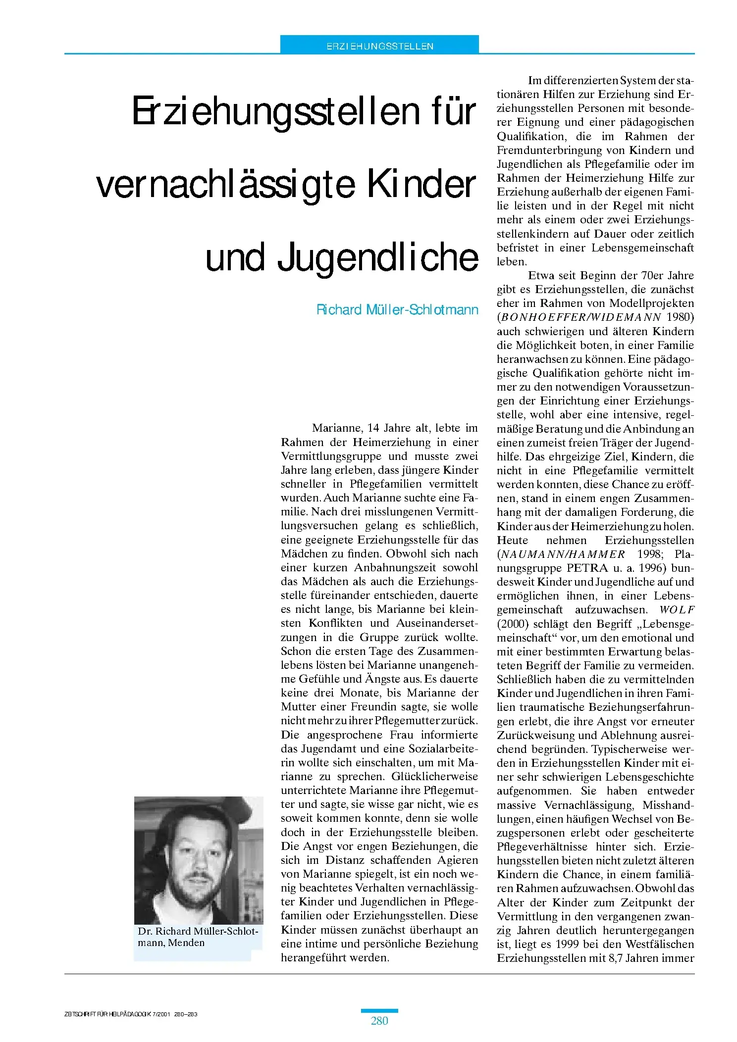 Zeitschrift für Heilpädagogik Artikel