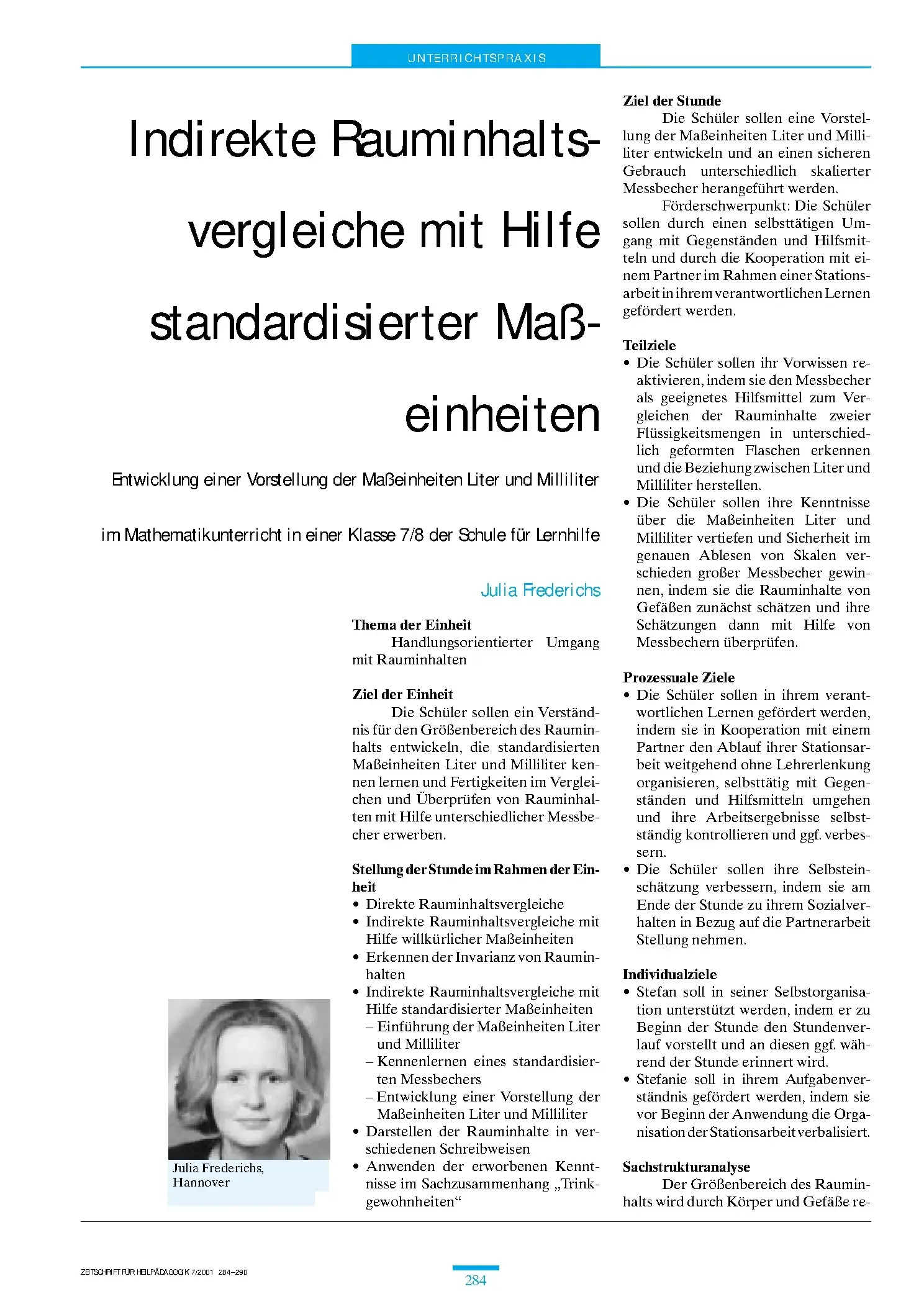 Zeitschrift für Heilpädagogik Artikel