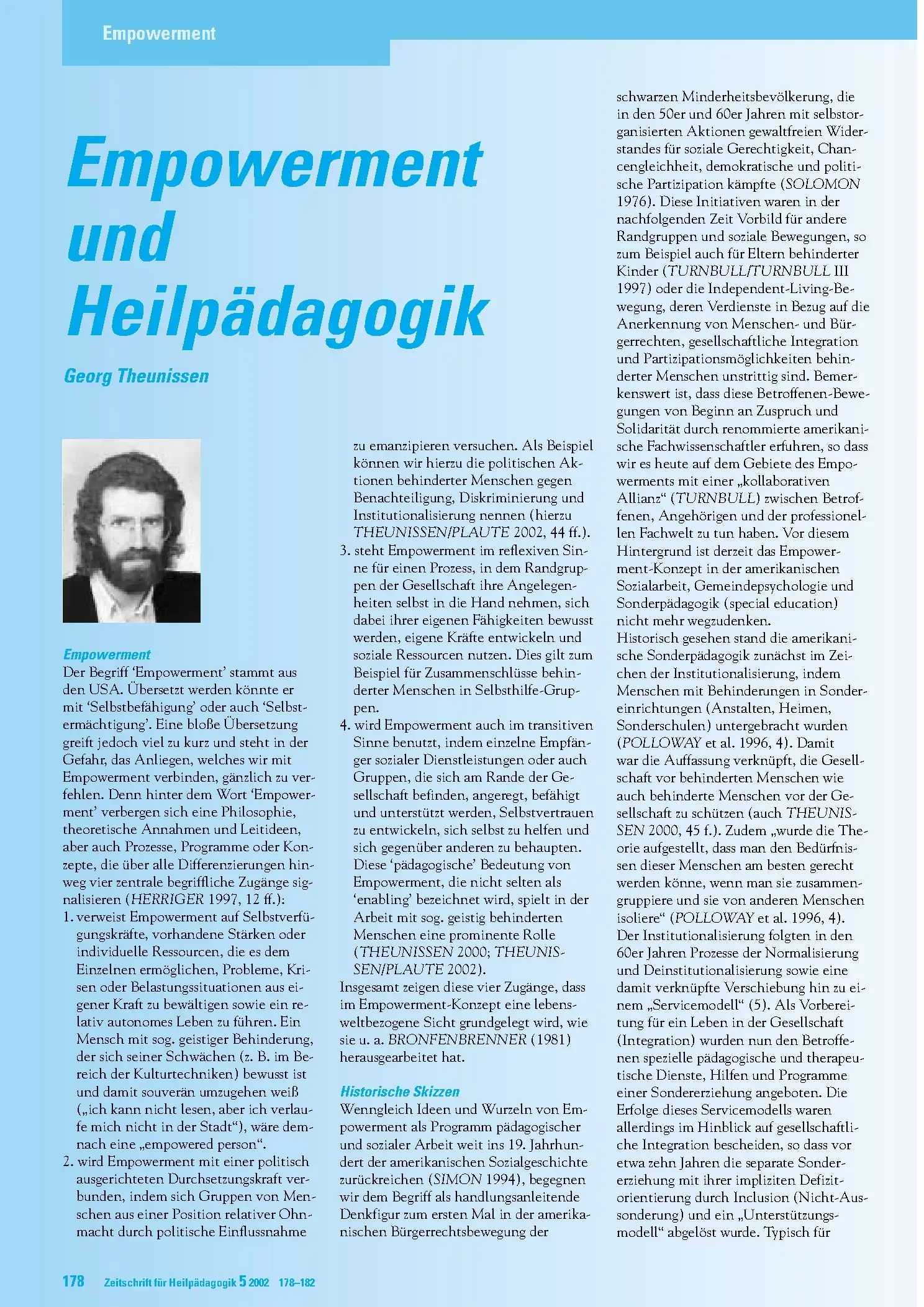 Zeitschrift für Heilpädagogik Artikel