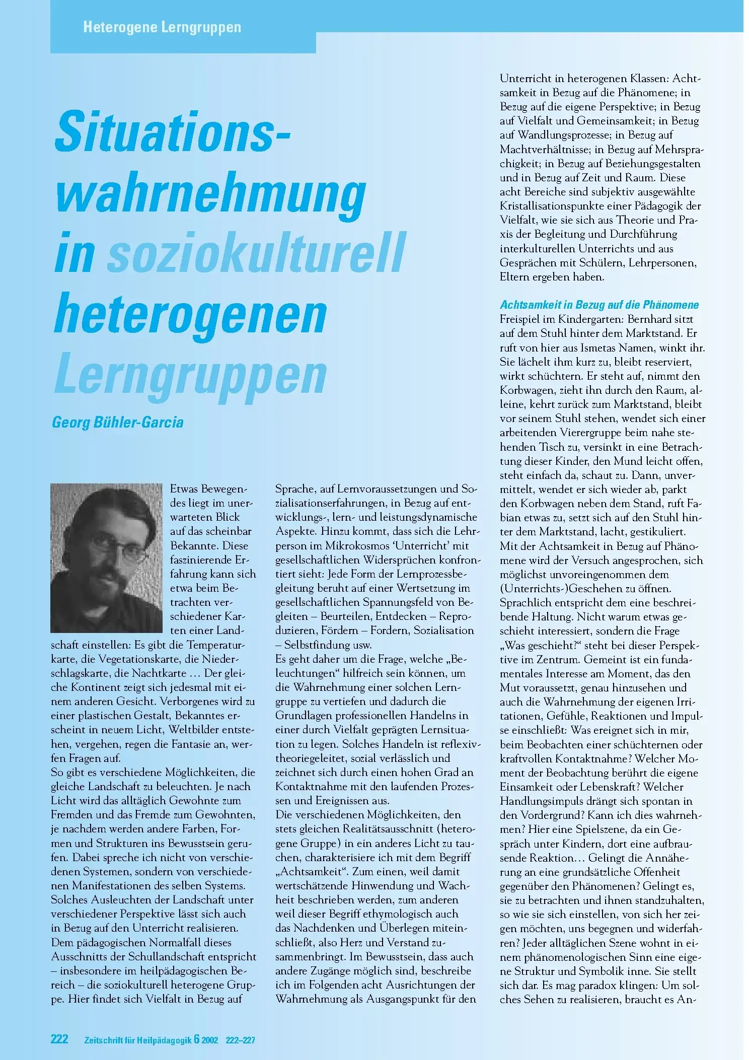 Zeitschrift für Heilpädagogik Artikel