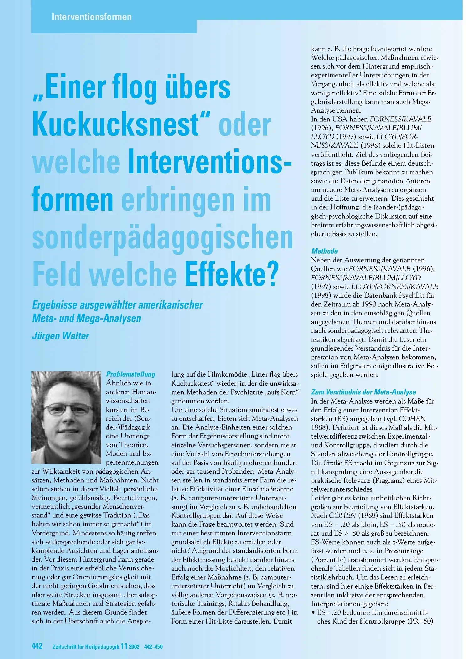 Zeitschrift für Heilpädagogik Artikel
