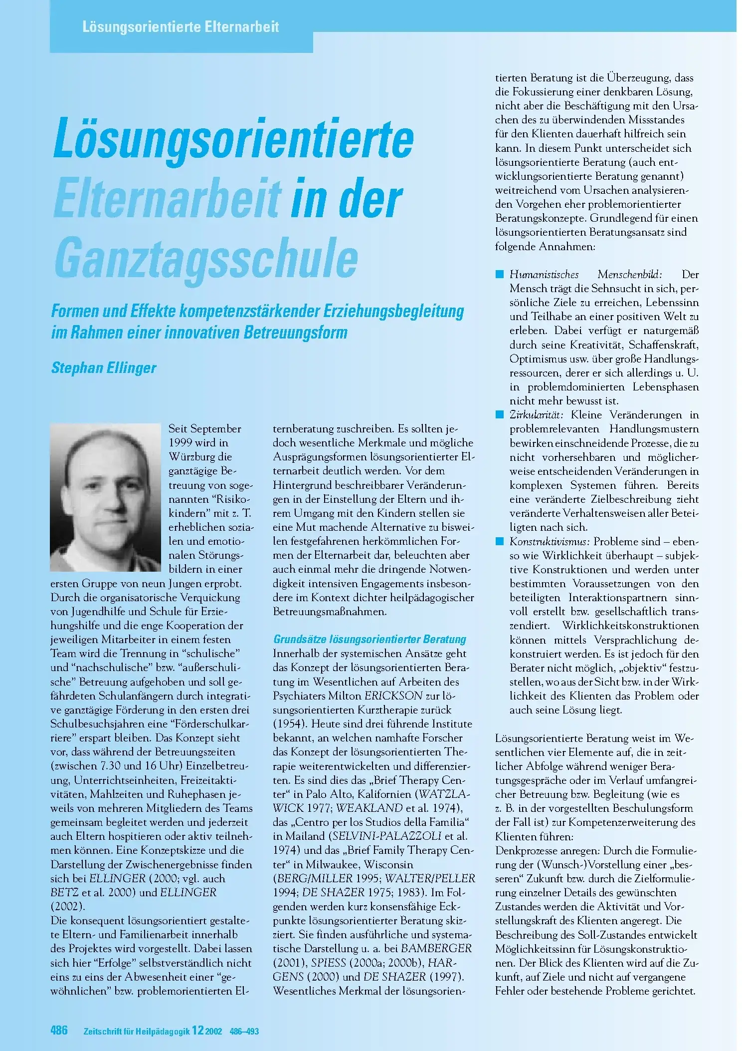 Zeitschrift für Heilpädagogik Artikel