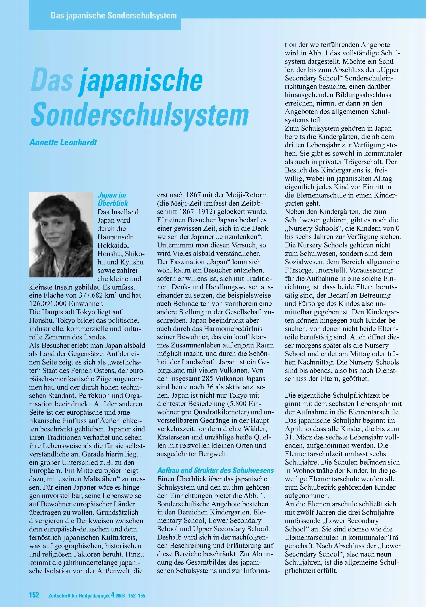 Zeitschrift für Heilpädagogik Artikel