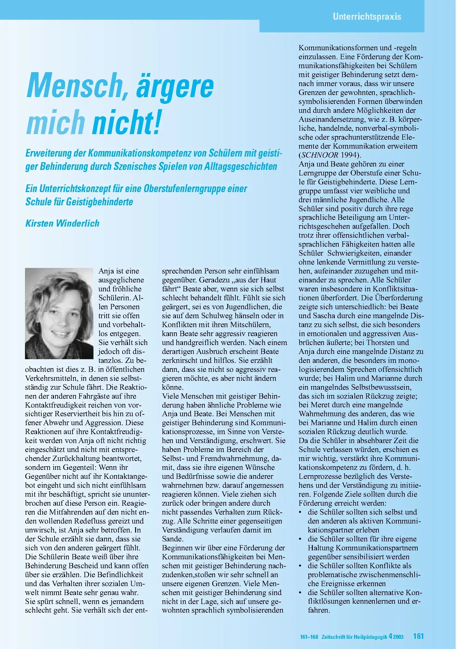 Zeitschrift für Heilpädagogik Artikel