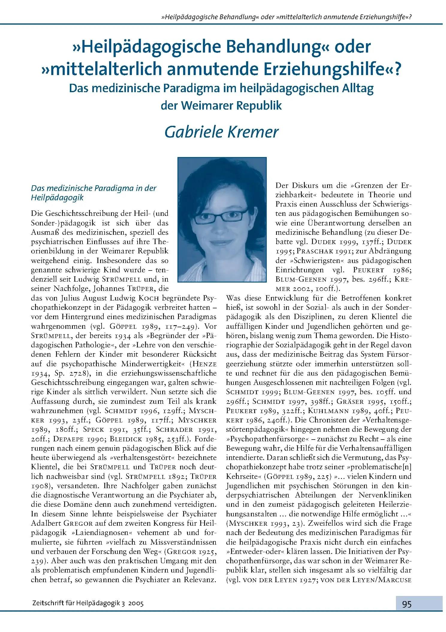 Zeitschrift für Heilpädagogik Artikel