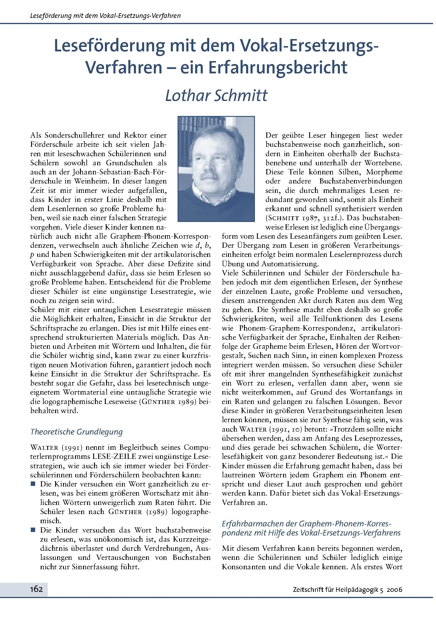 Zeitschrift für Heilpädagogik Artikel