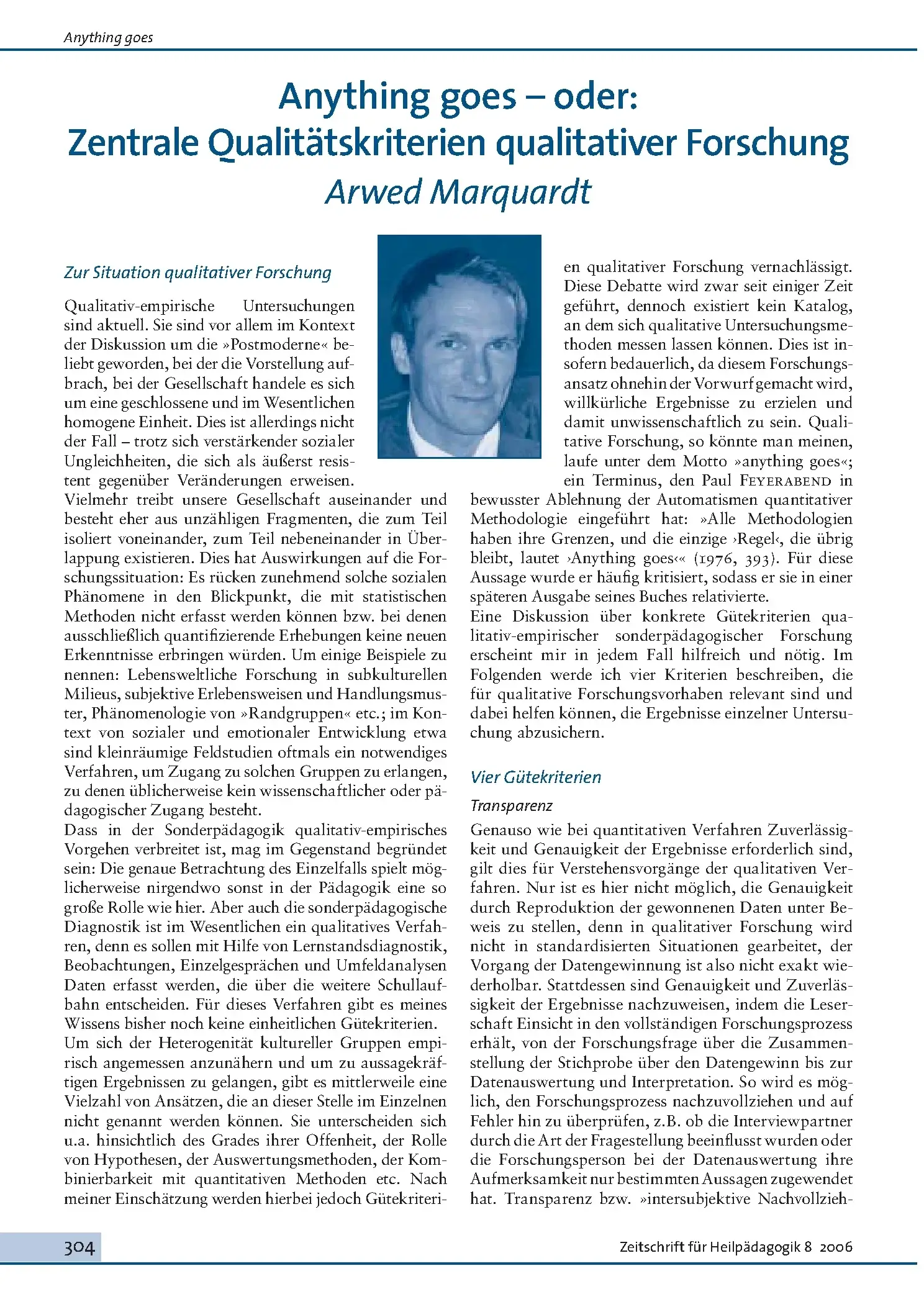 Zeitschrift für Heilpädagogik Artikel