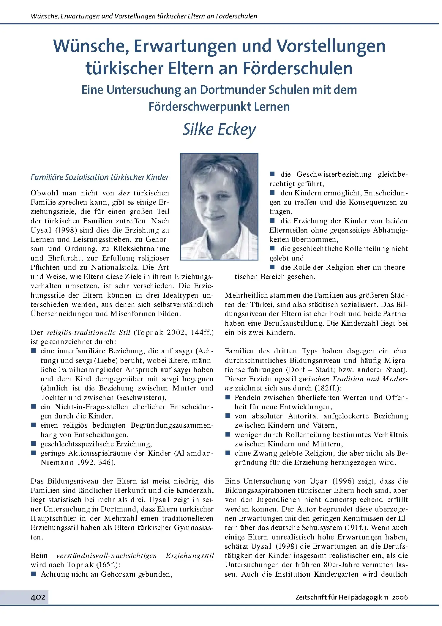 Zeitschrift für Heilpädagogik Artikel