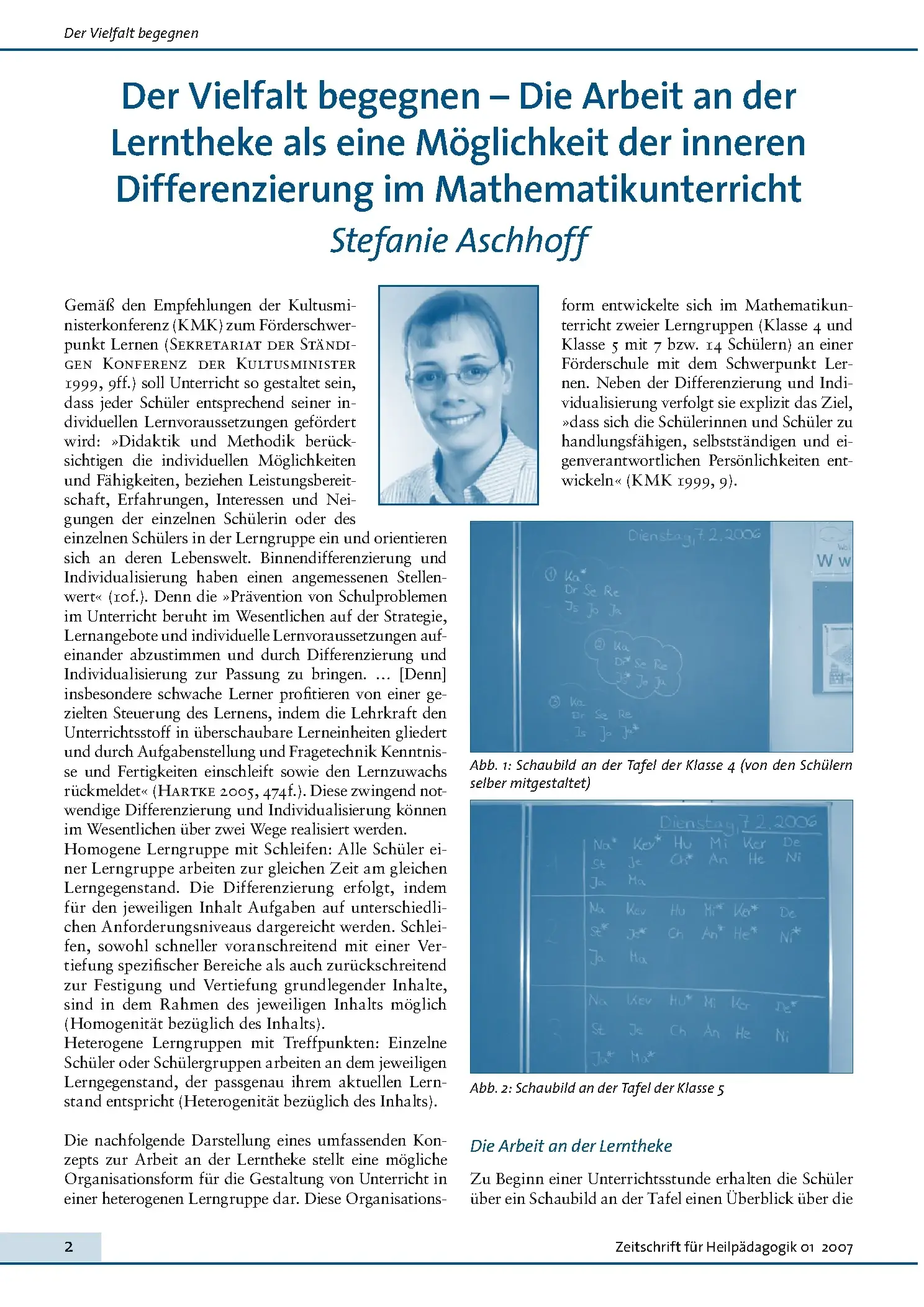 Zeitschrift für Heilpädagogik Artikel