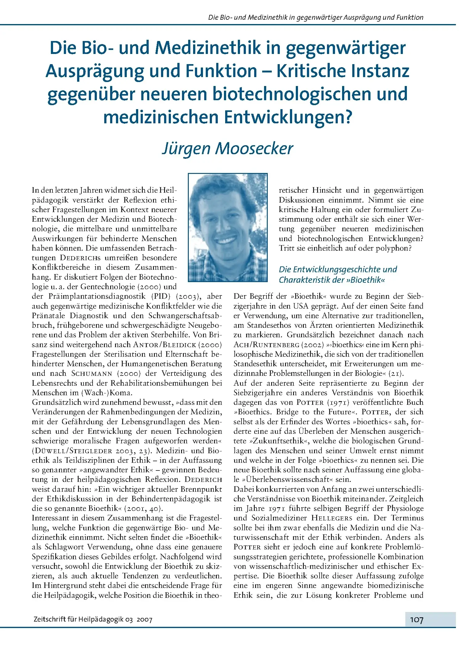 Zeitschrift für Heilpädagogik Artikel