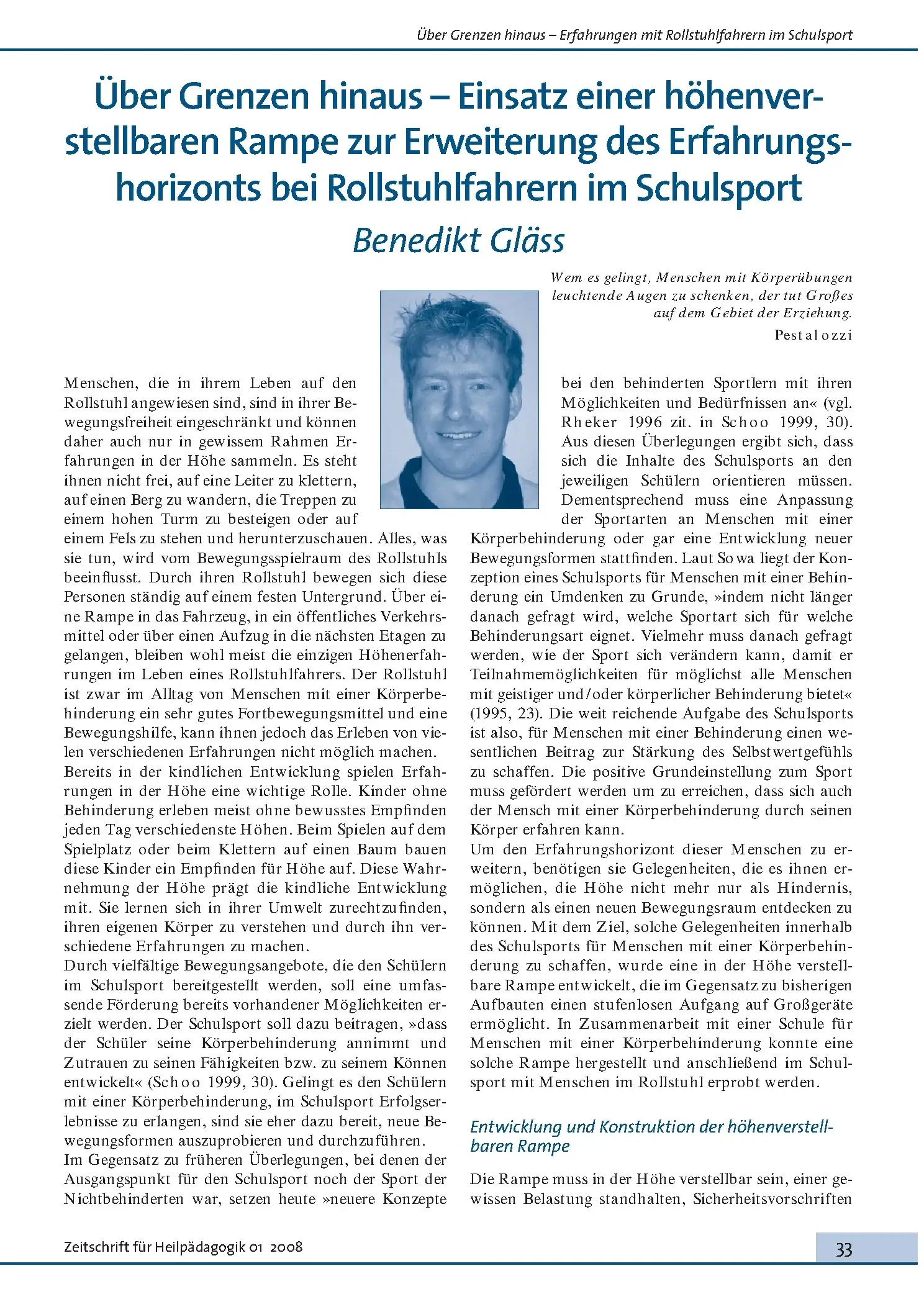 Zeitschrift für Heilpädagogik Artikel